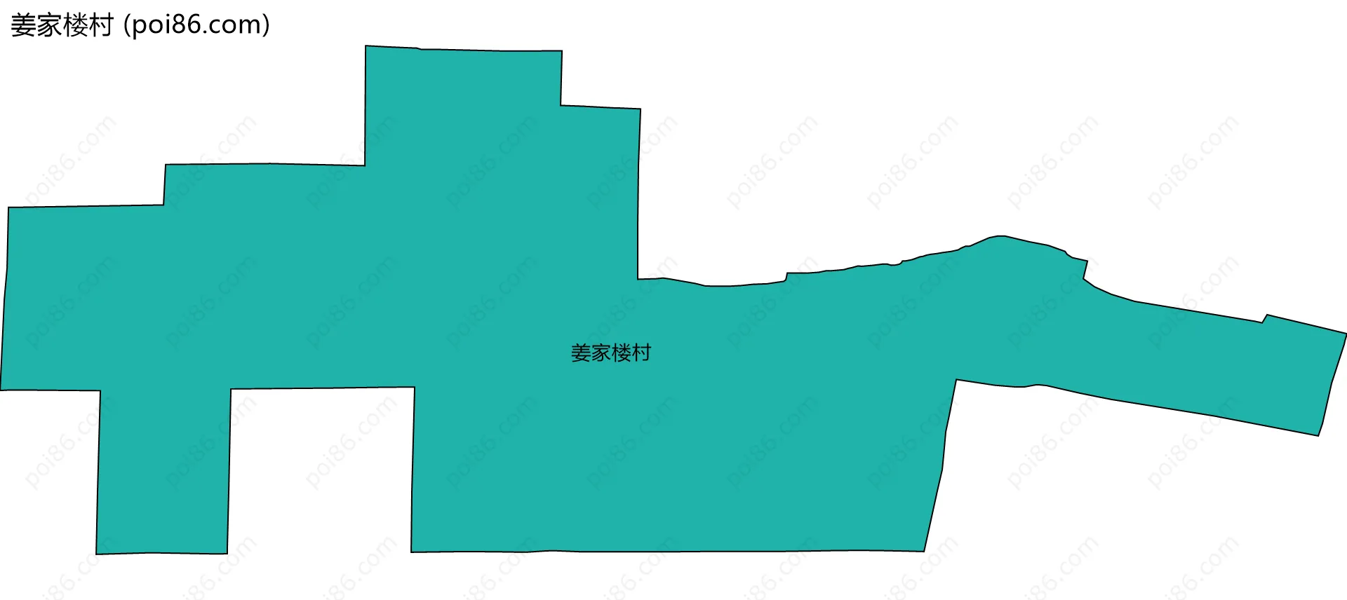 姜家楼村边界地图