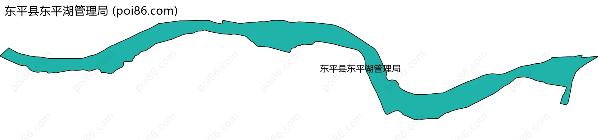 东平县东平湖管理局边界地图