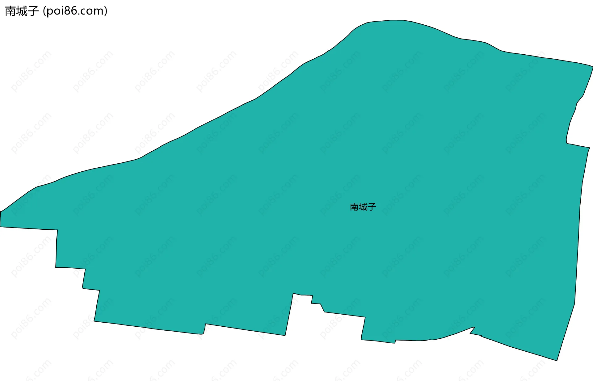 南城子边界地图
