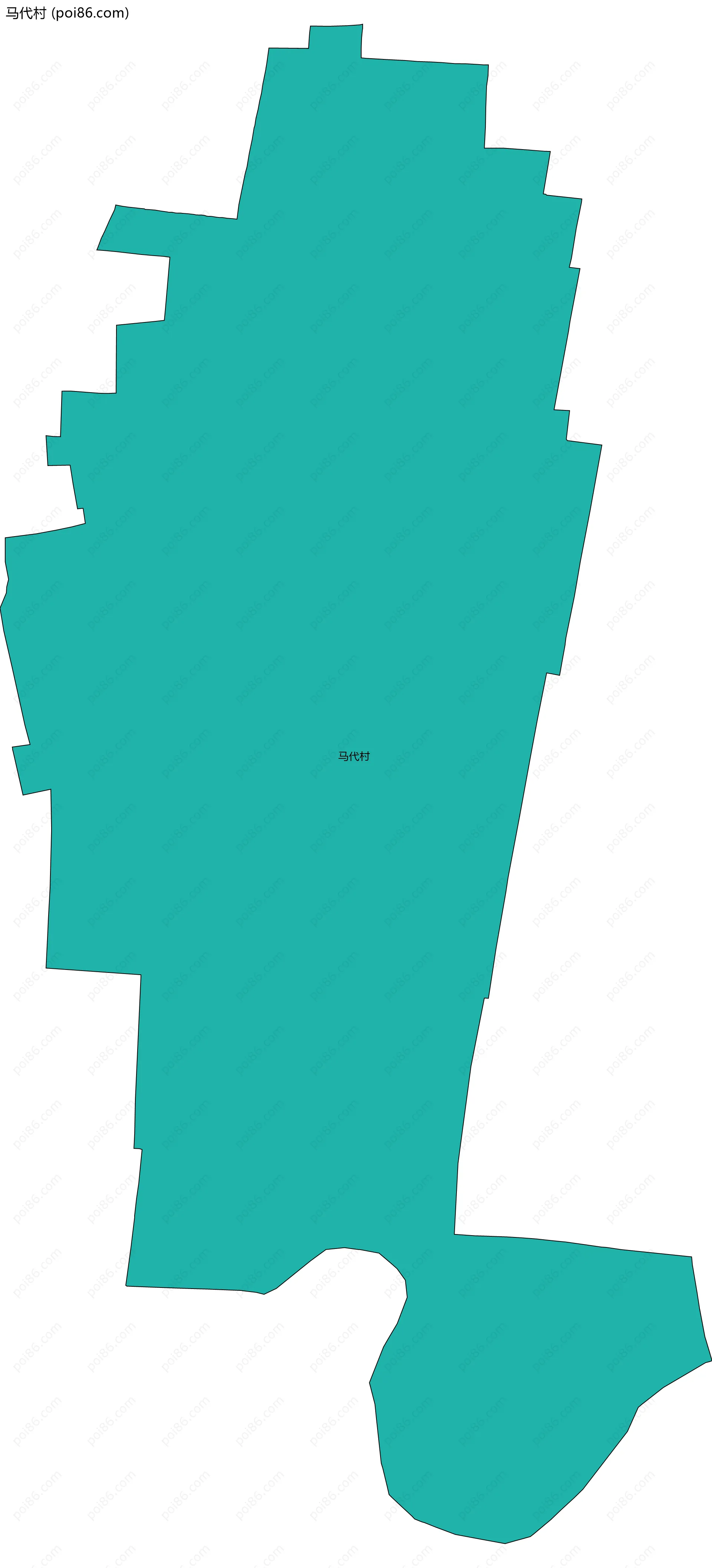 马代村边界地图