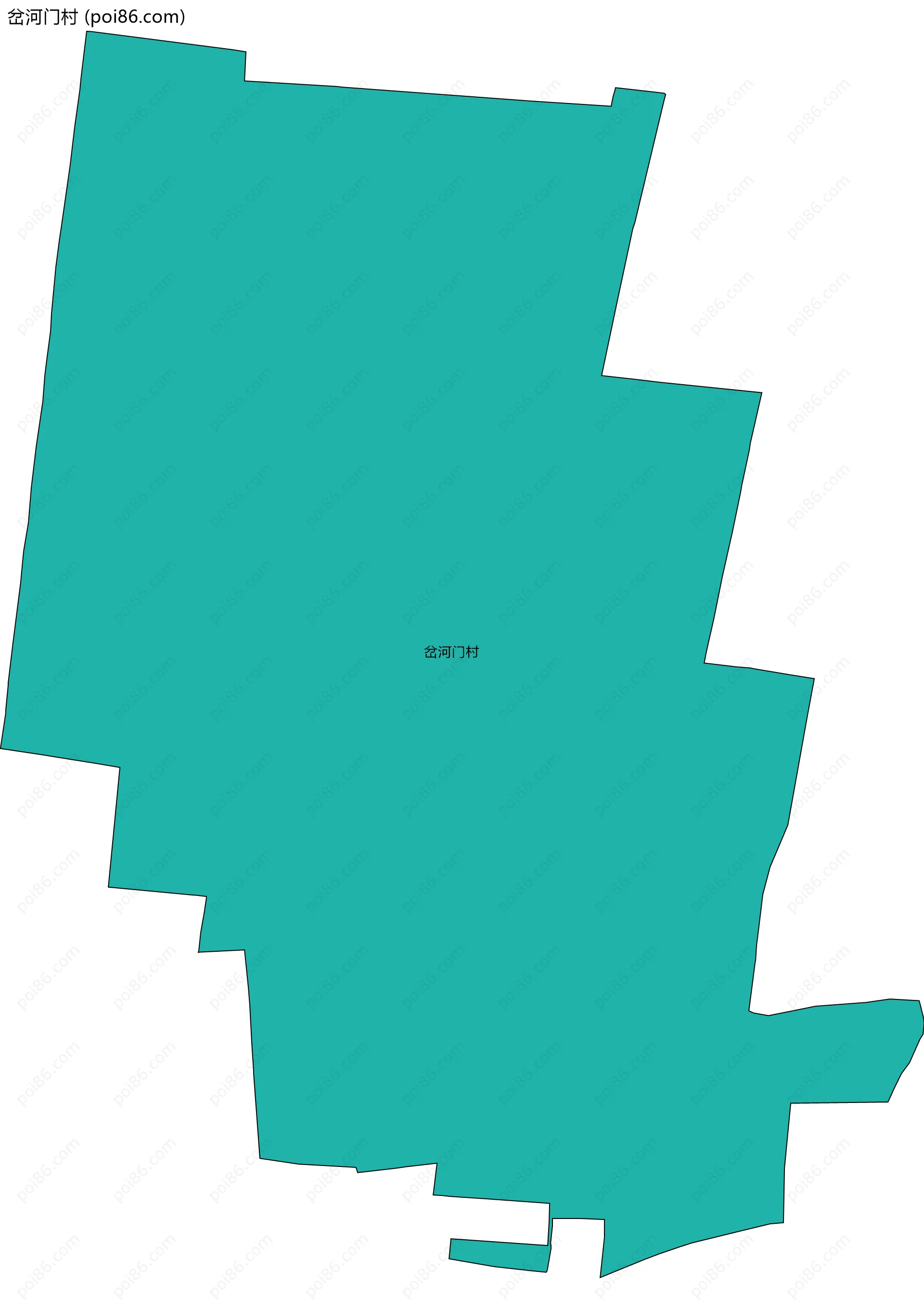 岔河门村边界地图