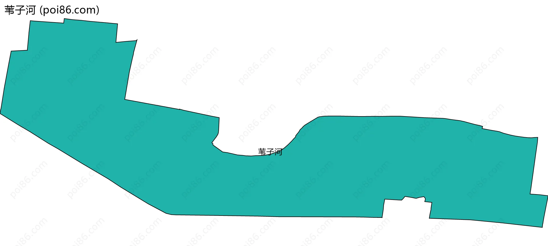 苇子河边界地图