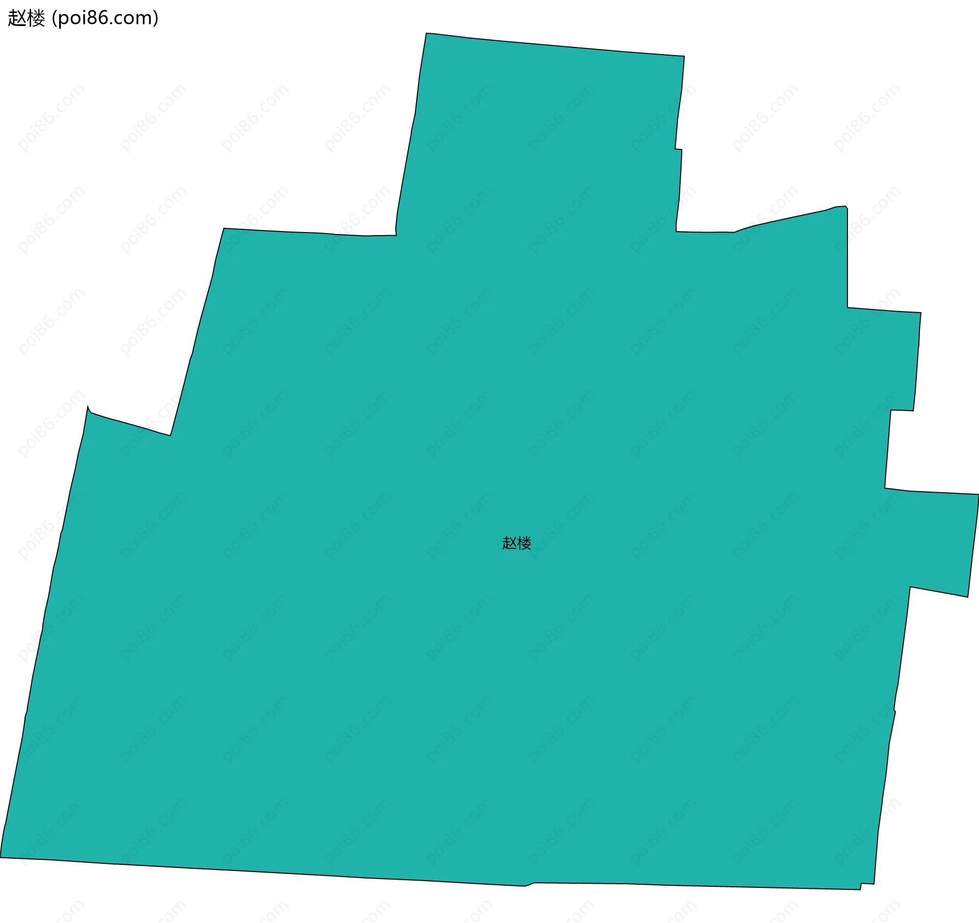 赵楼边界地图