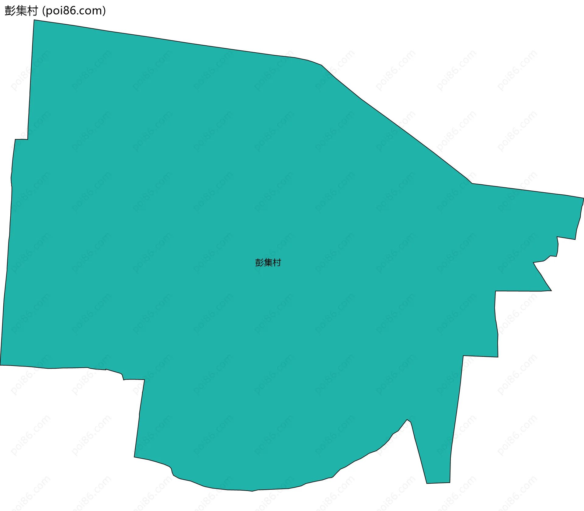 彭集村边界地图