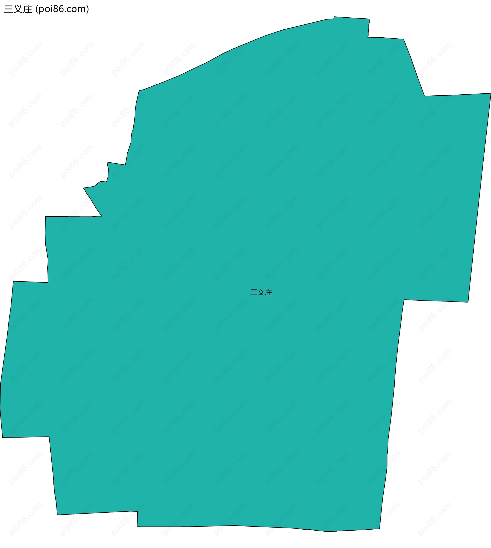 三义庄边界地图