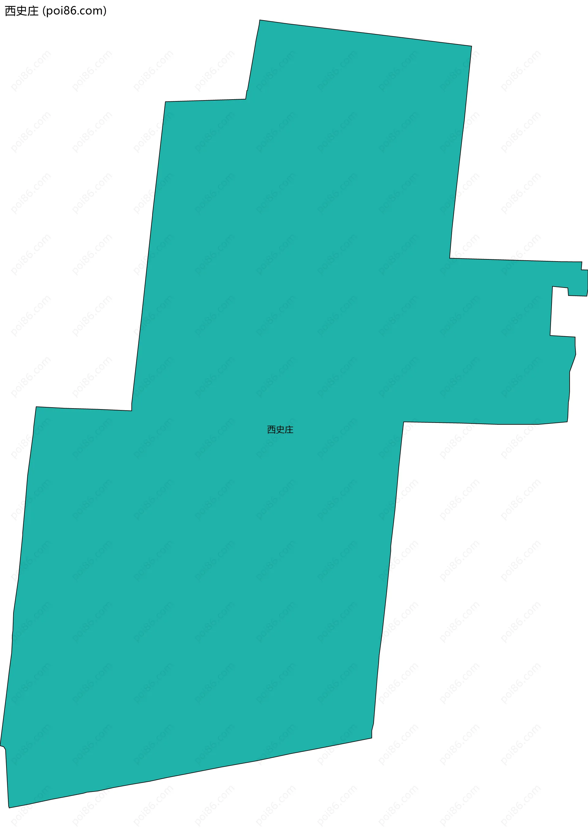 西史庄边界地图