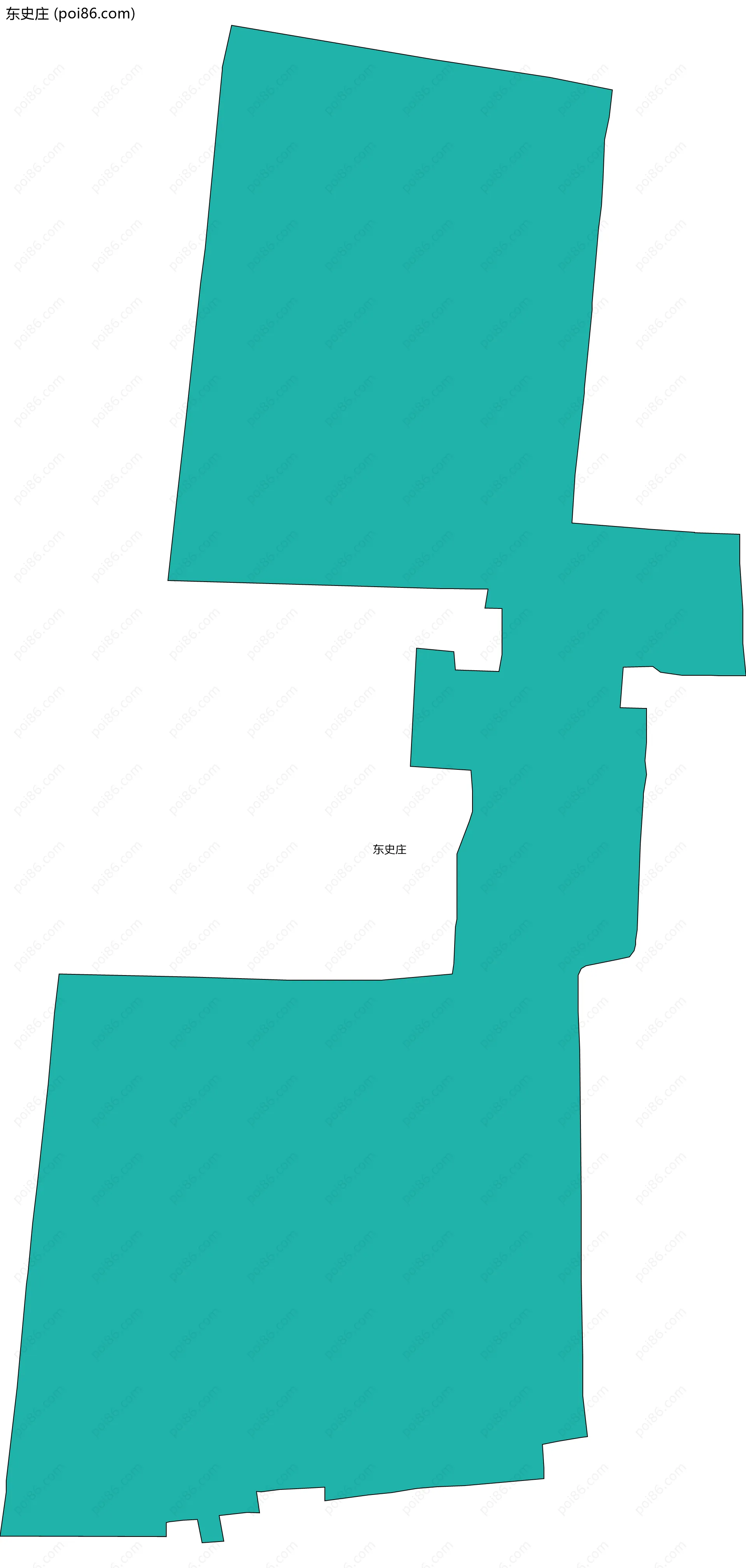 东史庄边界地图