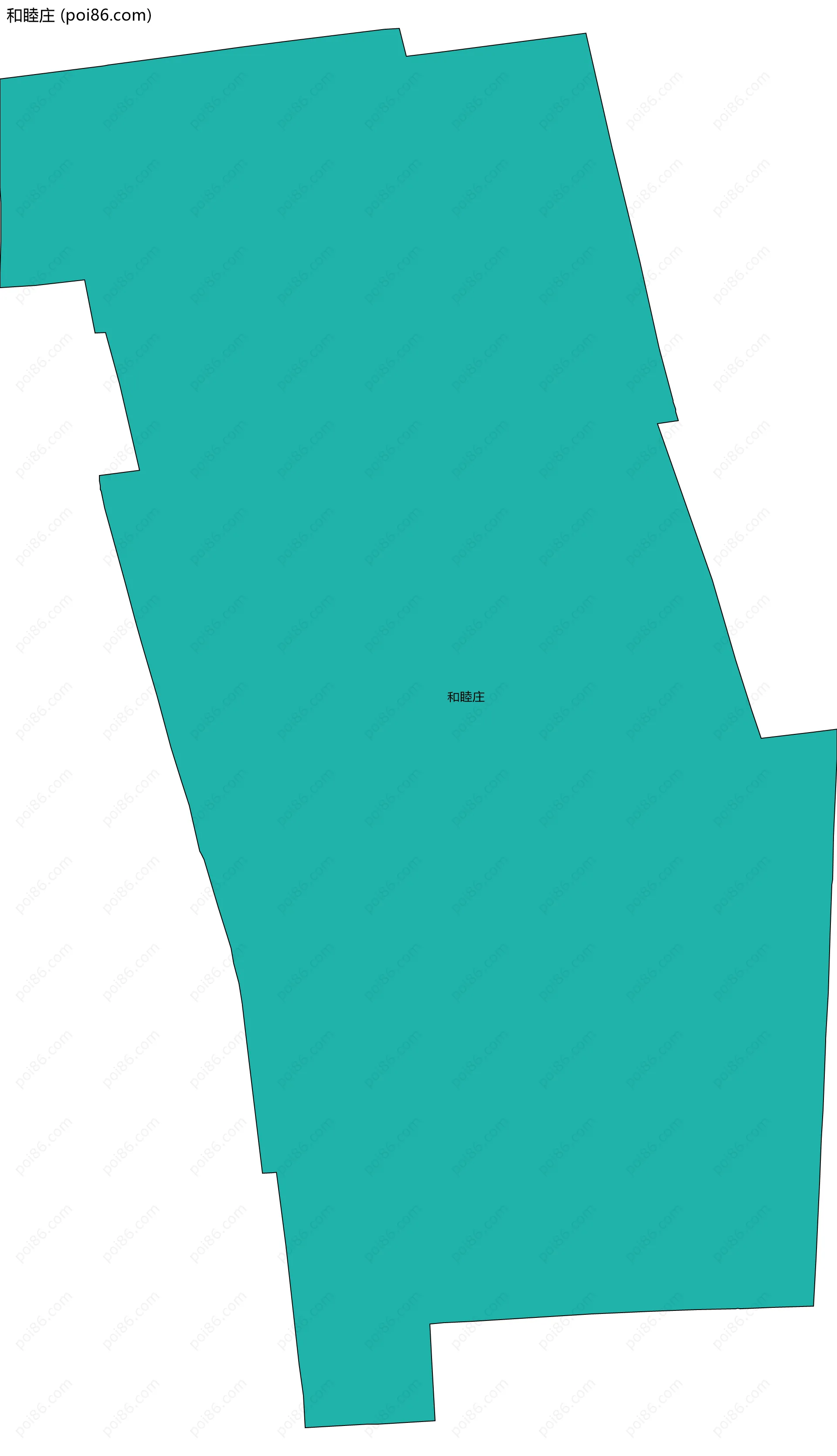 和睦庄边界地图