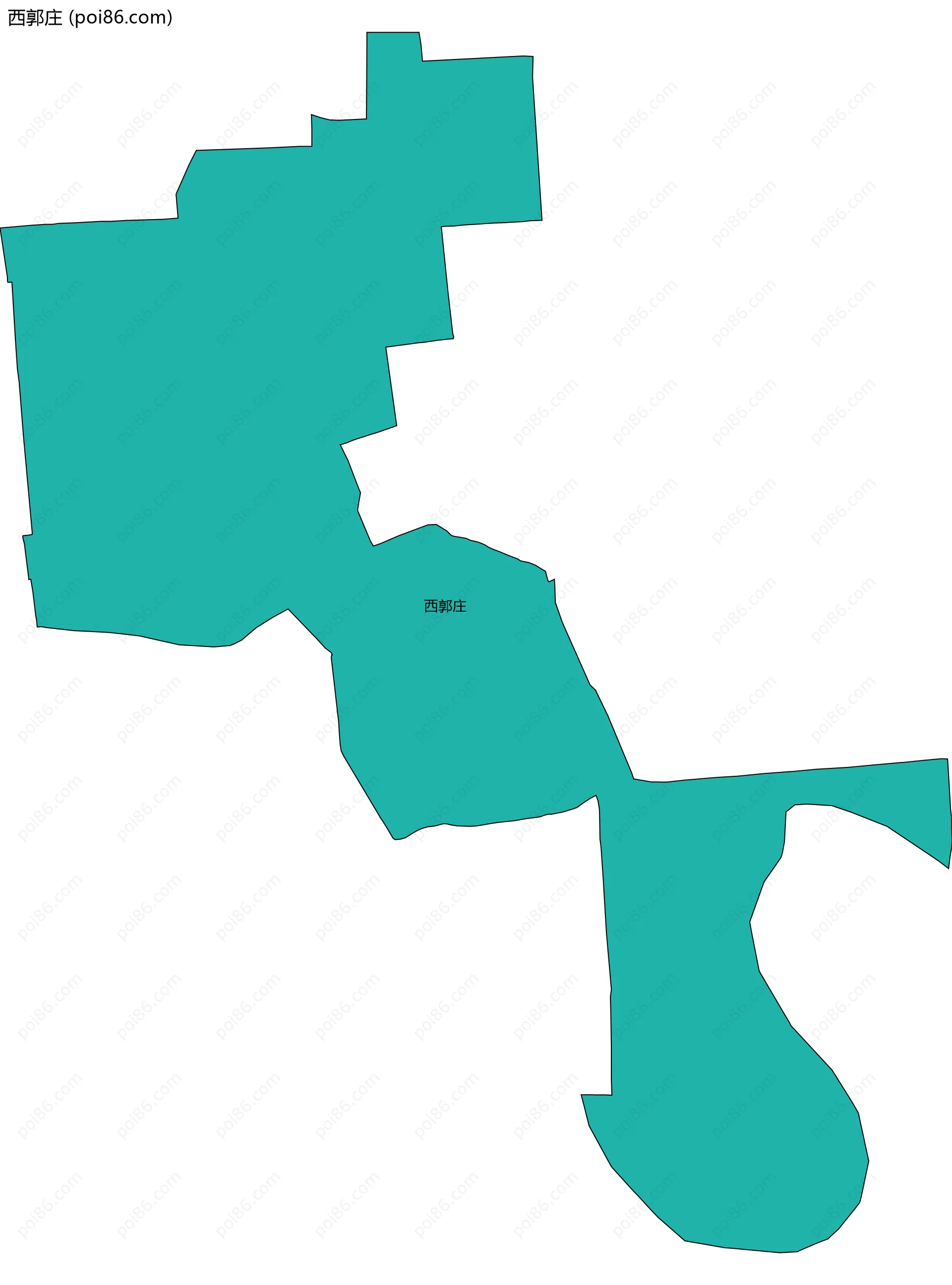 西郭庄边界地图