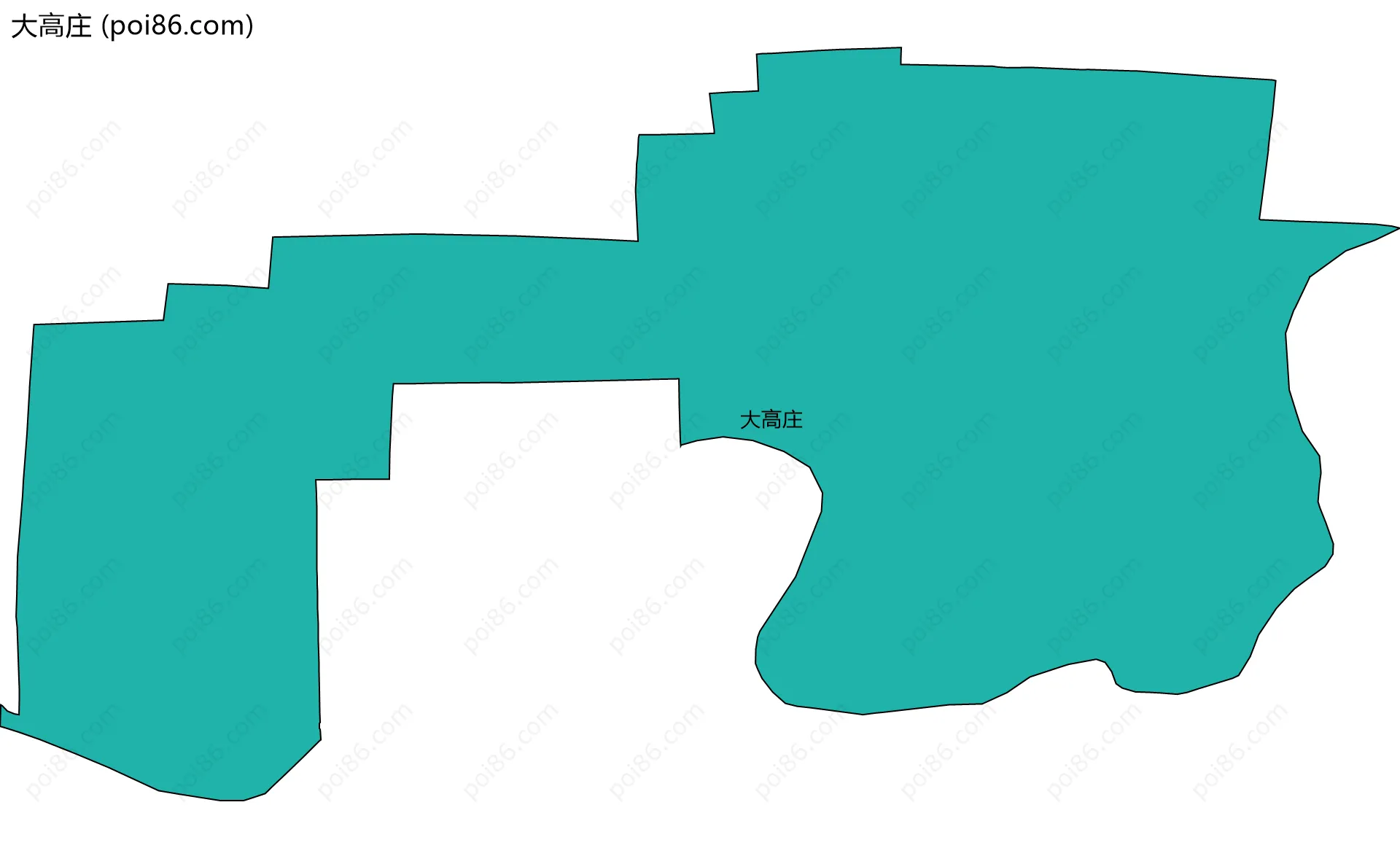 大高庄边界地图