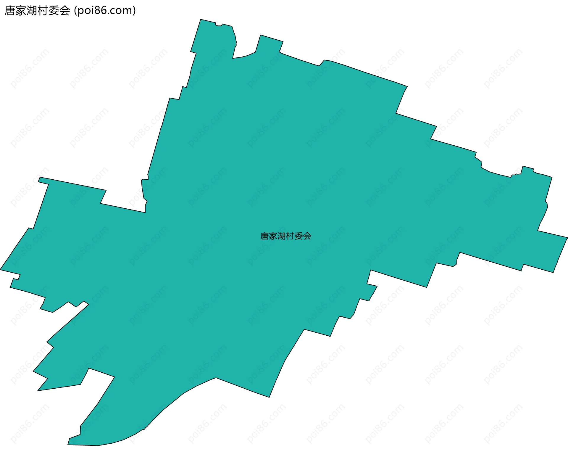 唐家湖村委会边界地图