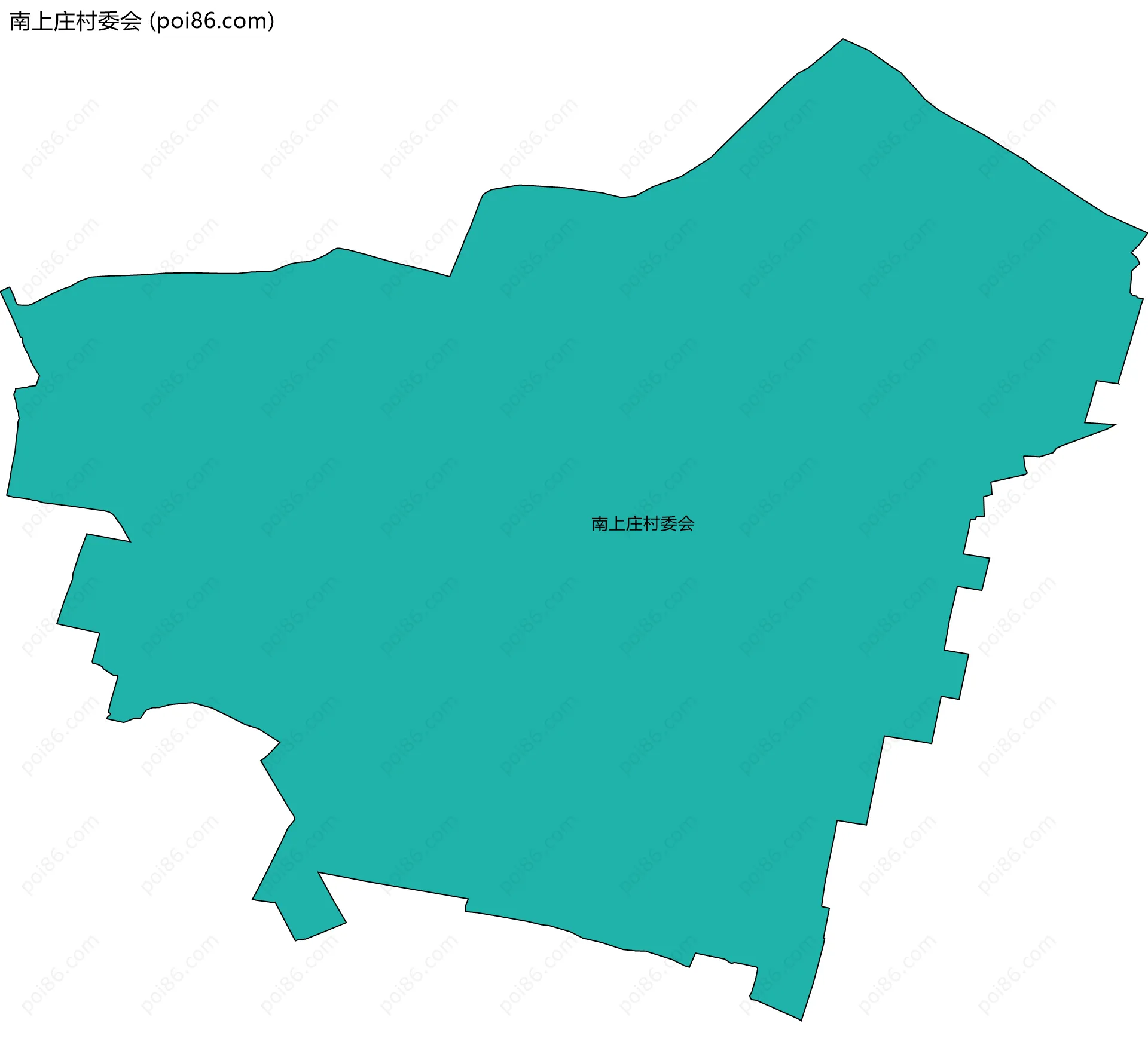 南上庄村委会边界地图