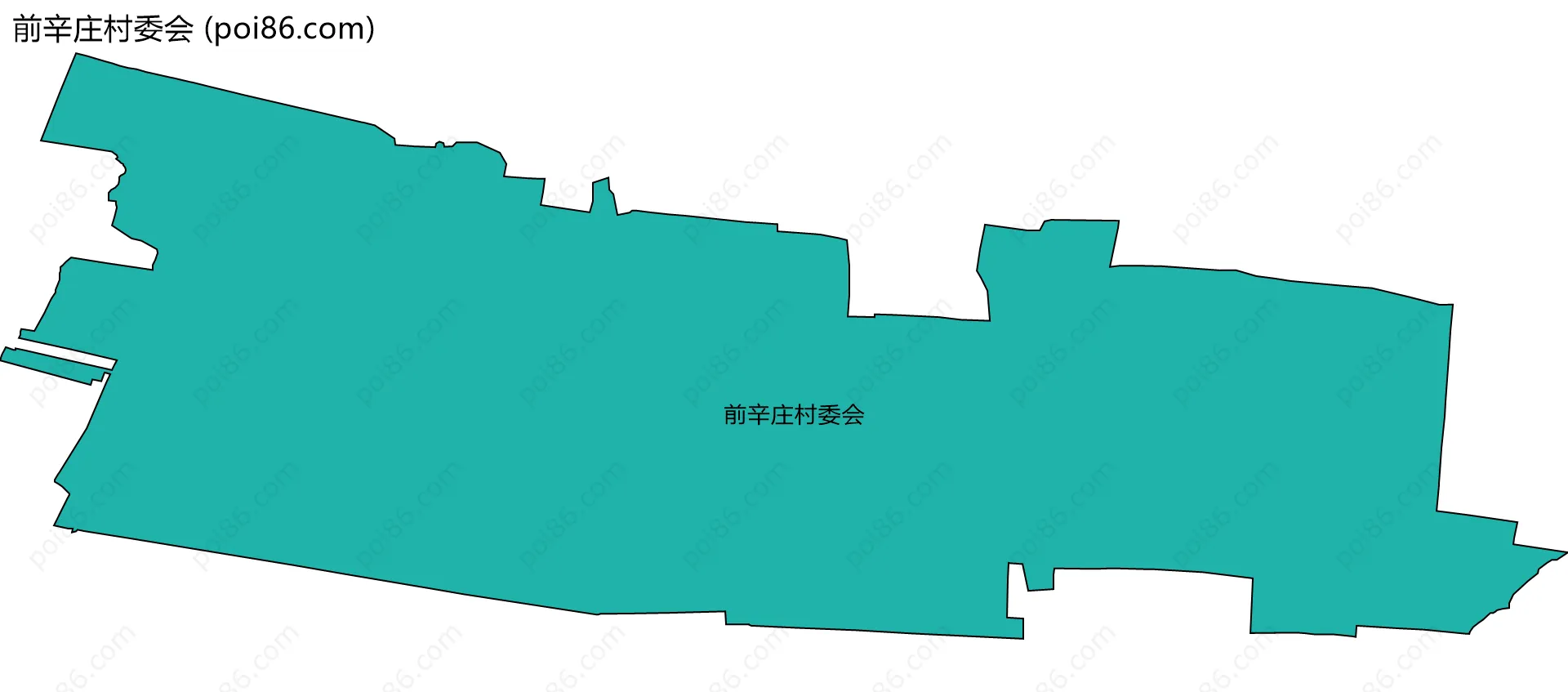 前辛庄村委会边界地图