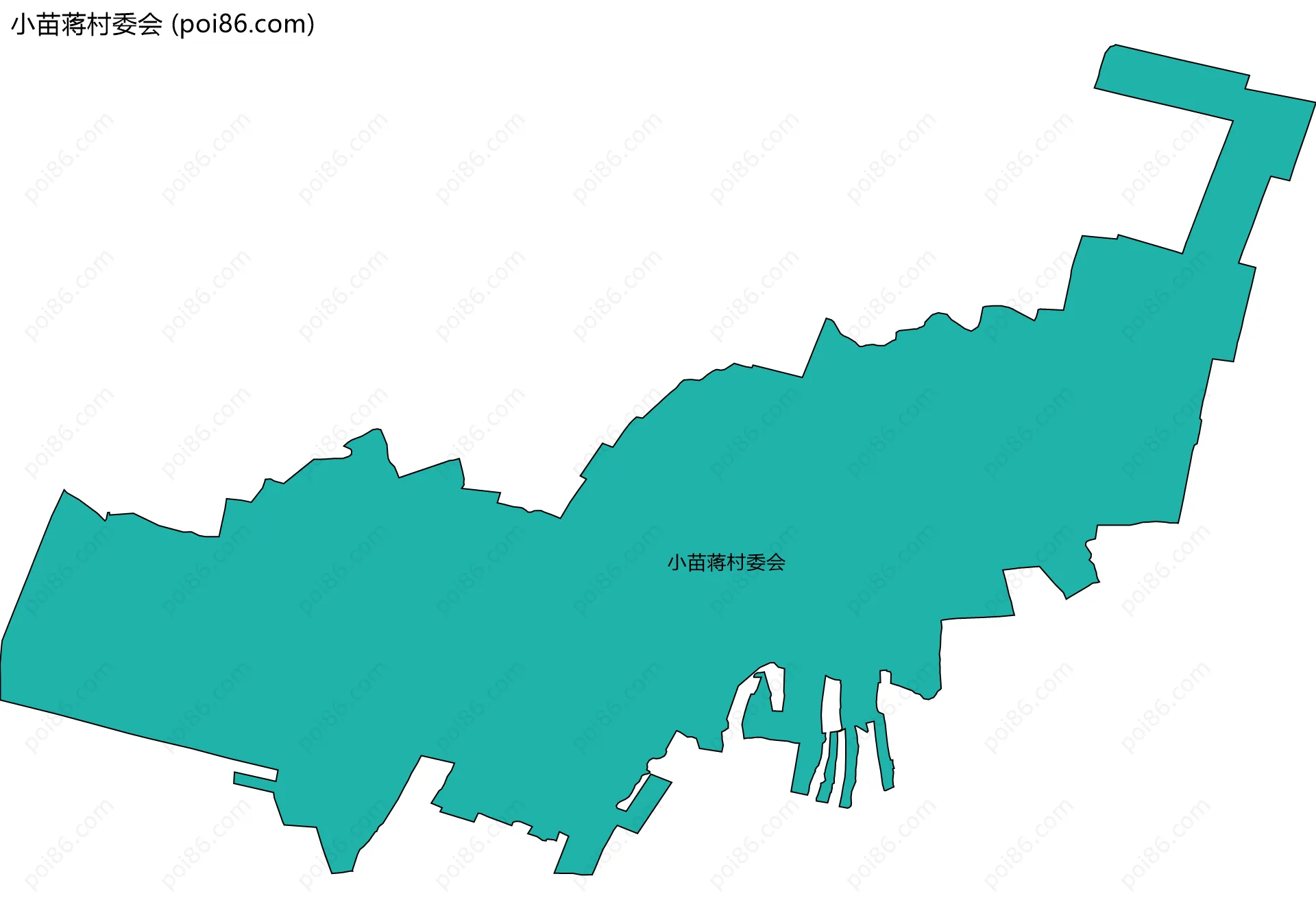 小苗蒋村委会边界地图