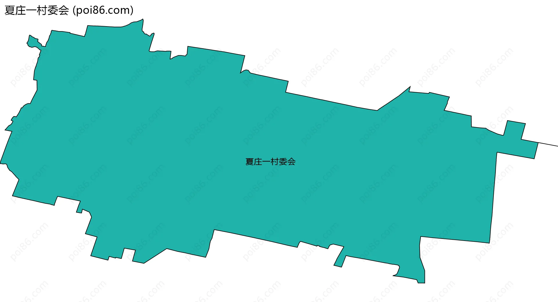 夏庄一村委会边界地图