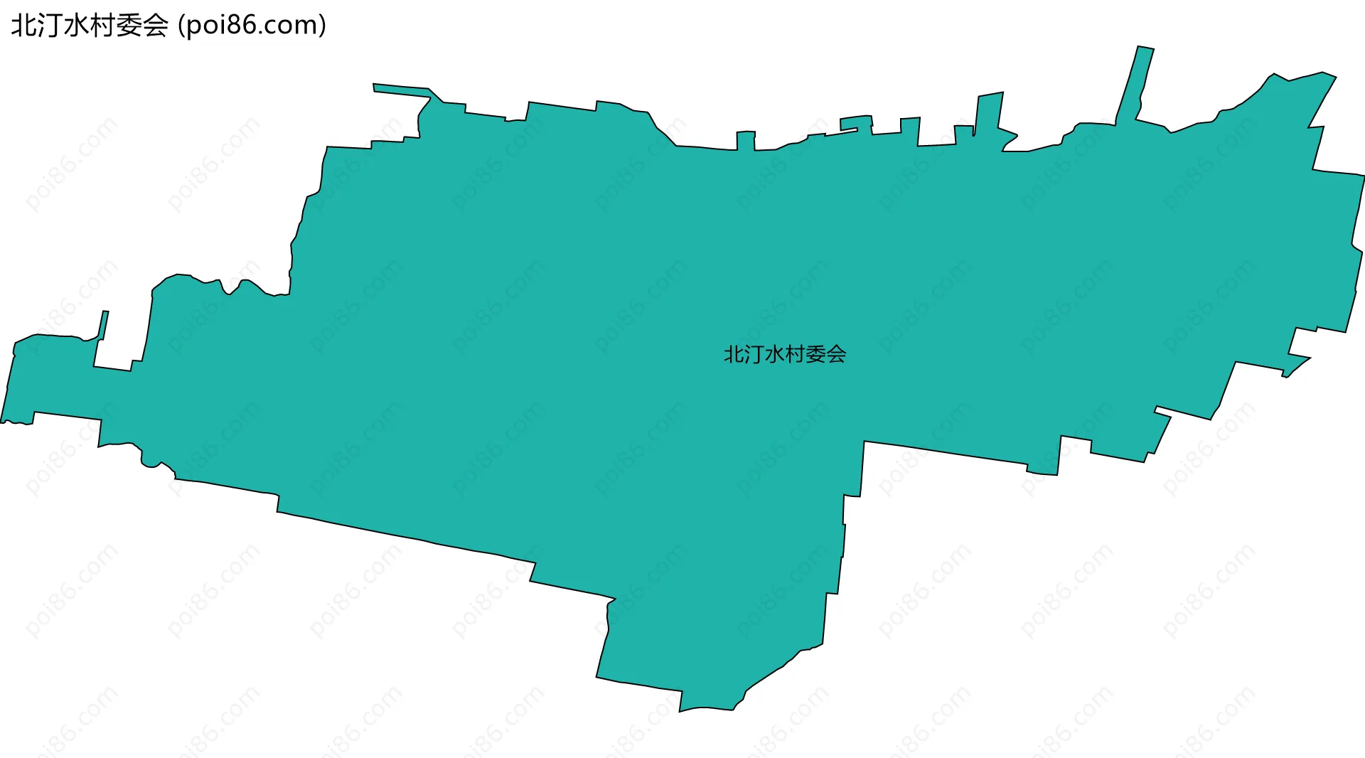 北汀水村委会边界地图