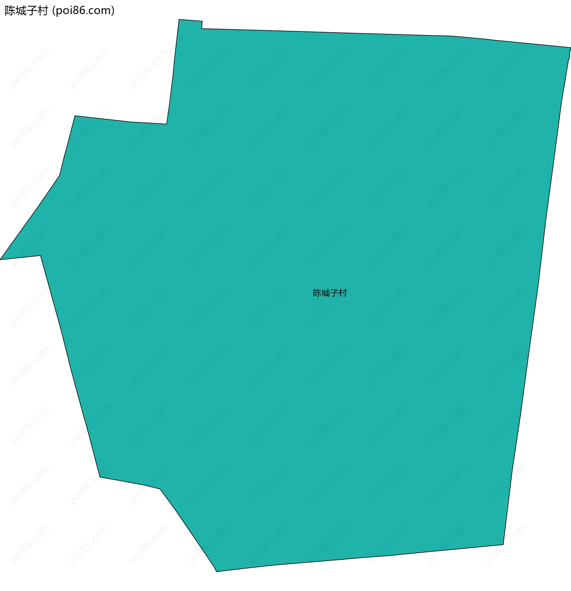 陈城子村边界地图