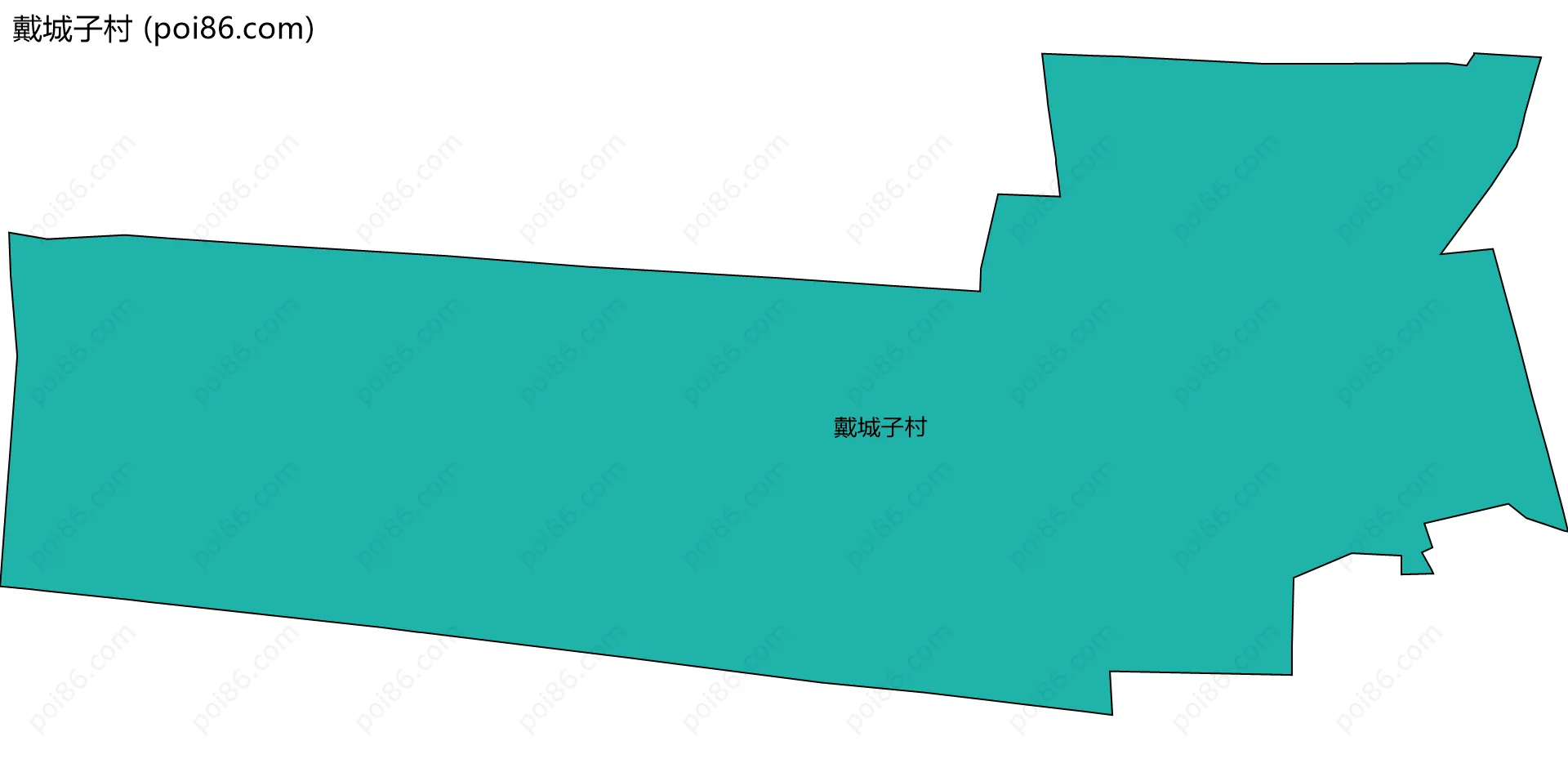 戴城子村边界地图