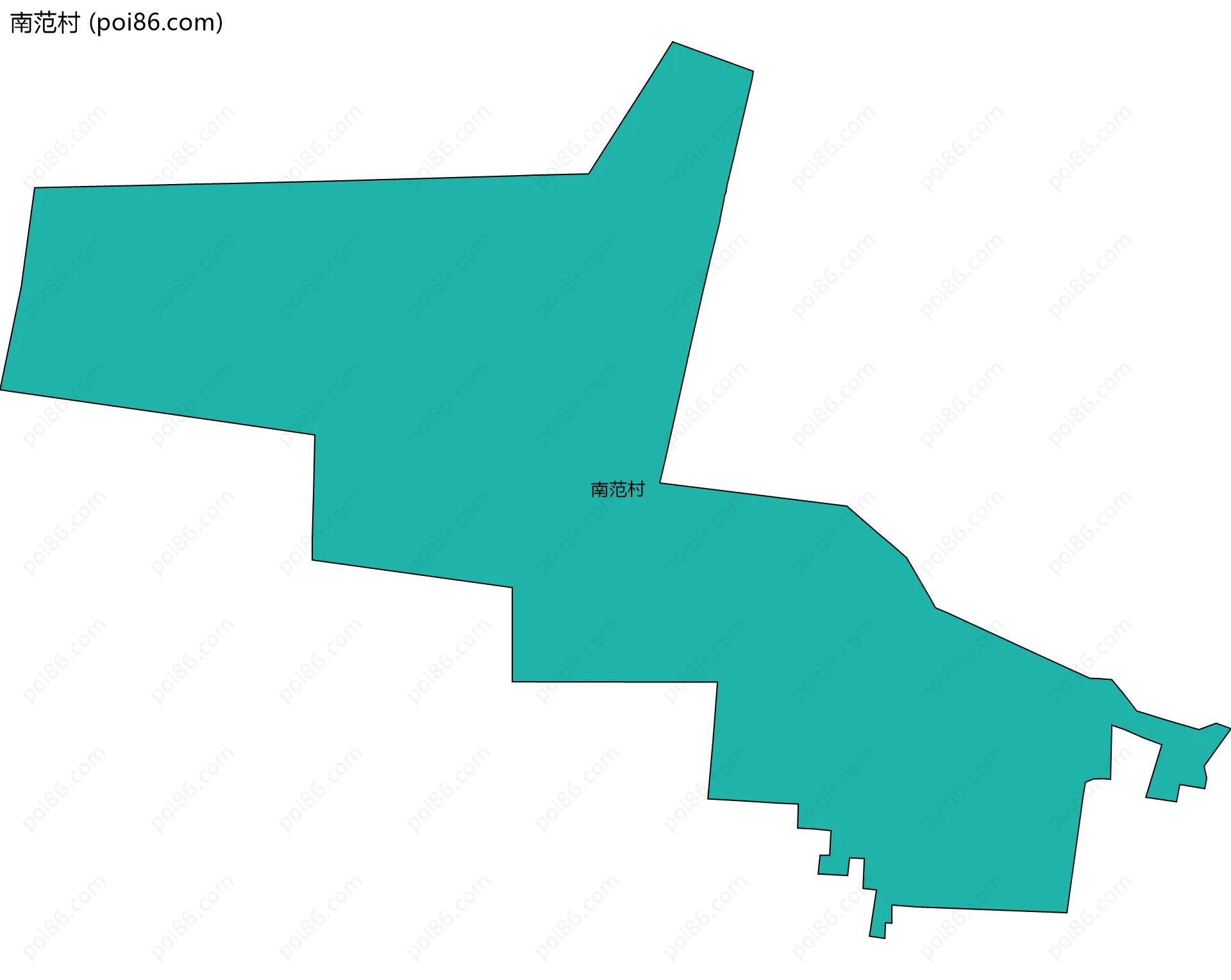 南范村边界地图