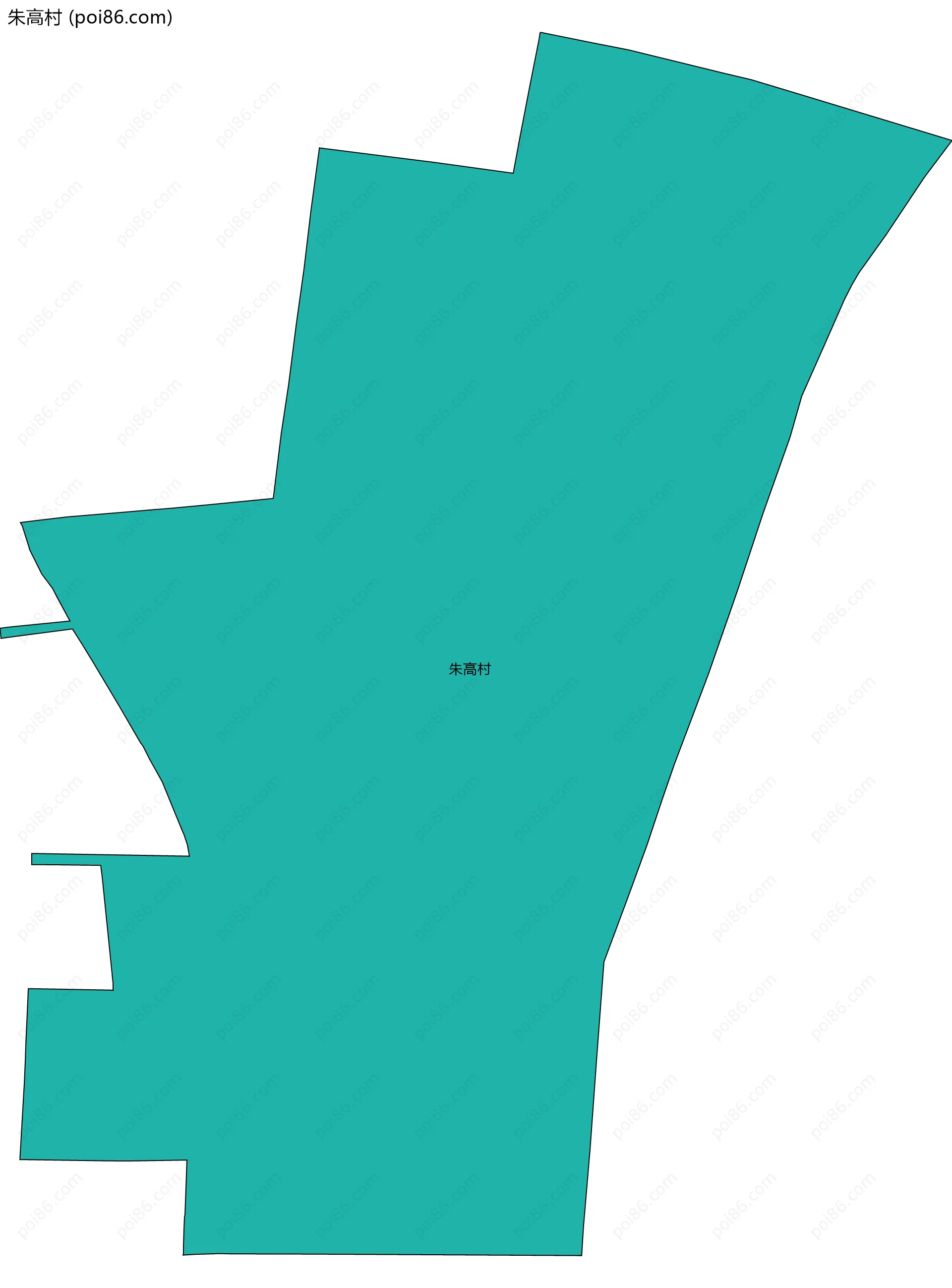 朱高村边界地图