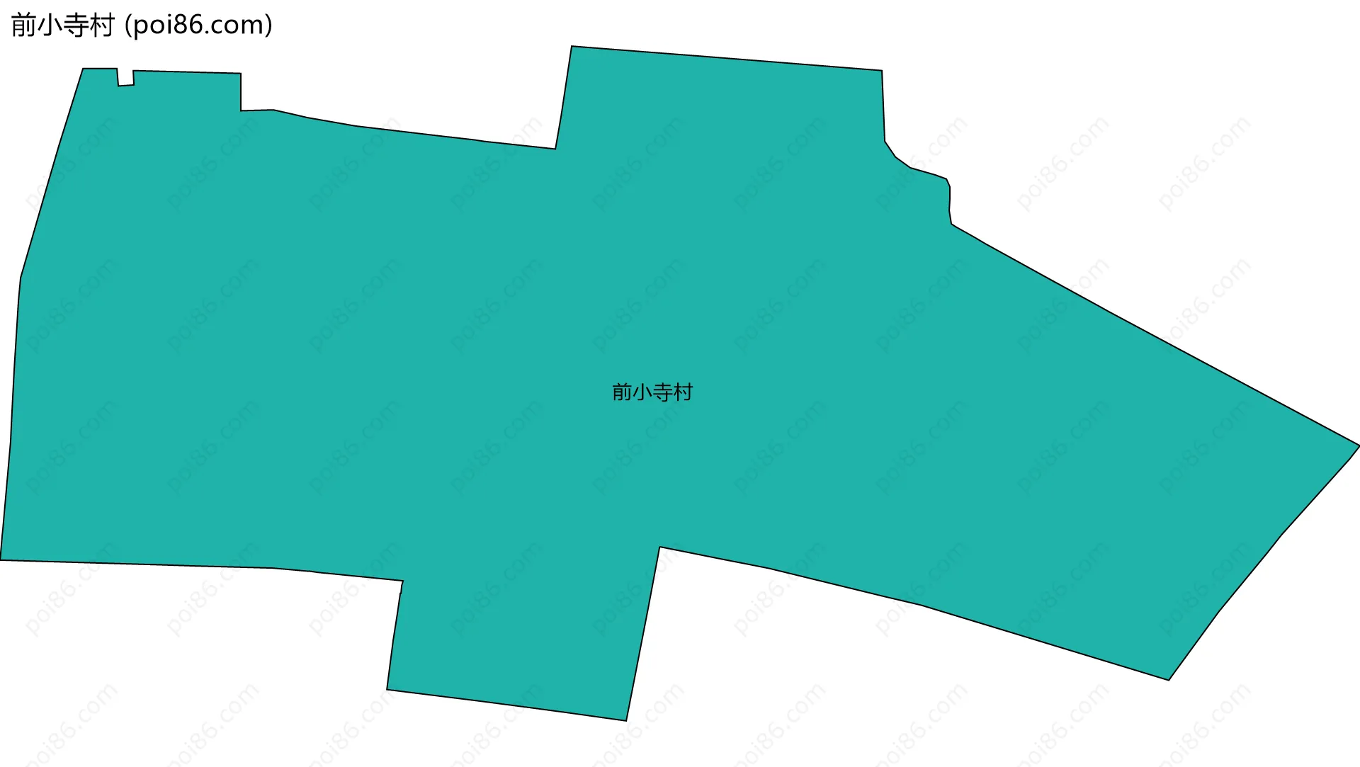 前小寺村边界地图