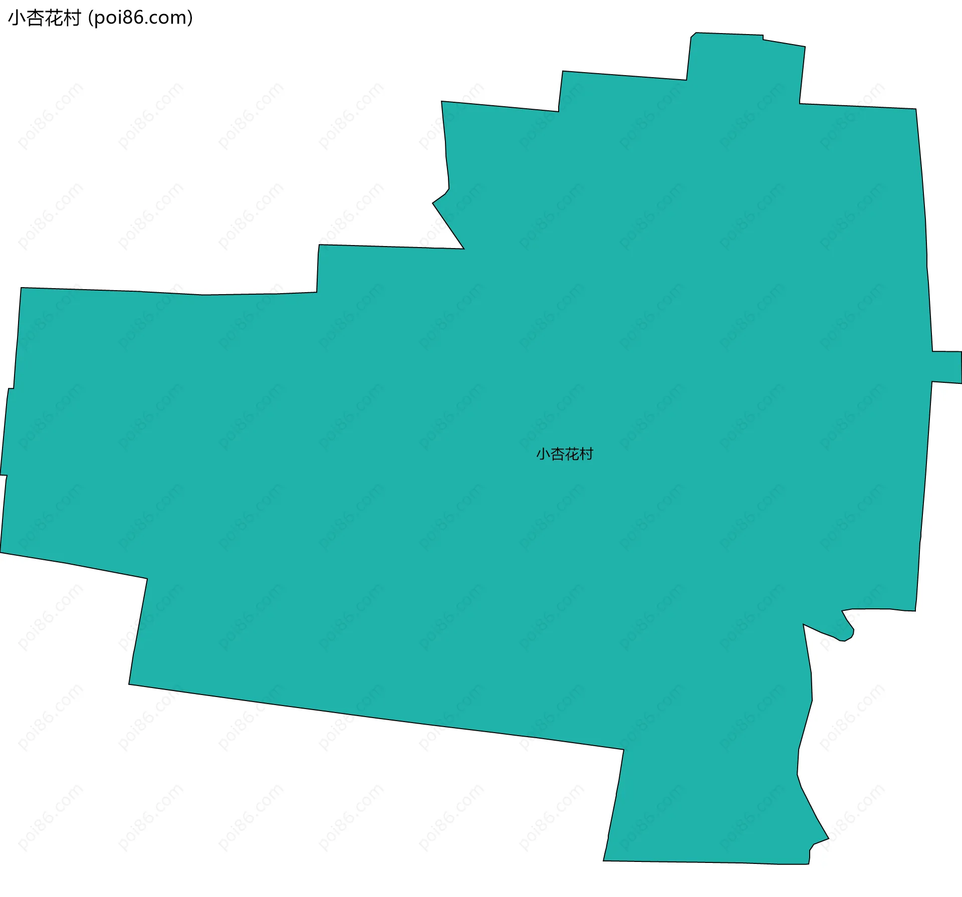 小杏花村边界地图