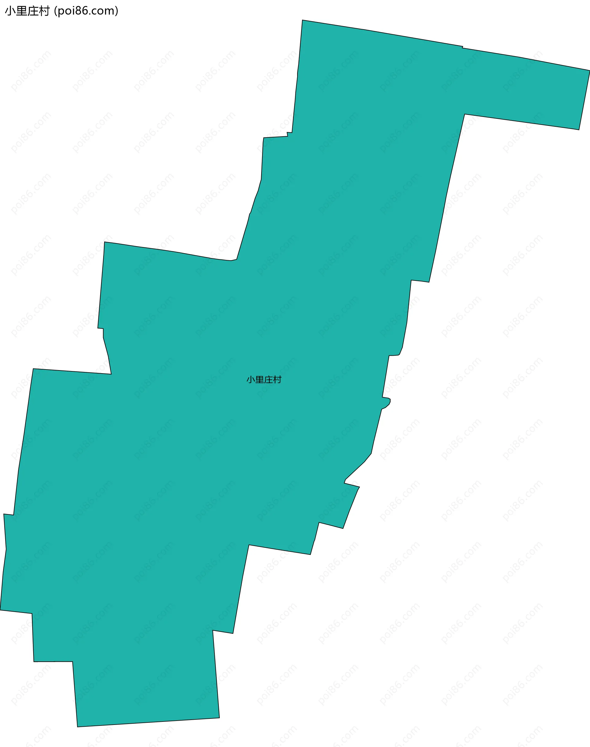 小里庄村边界地图