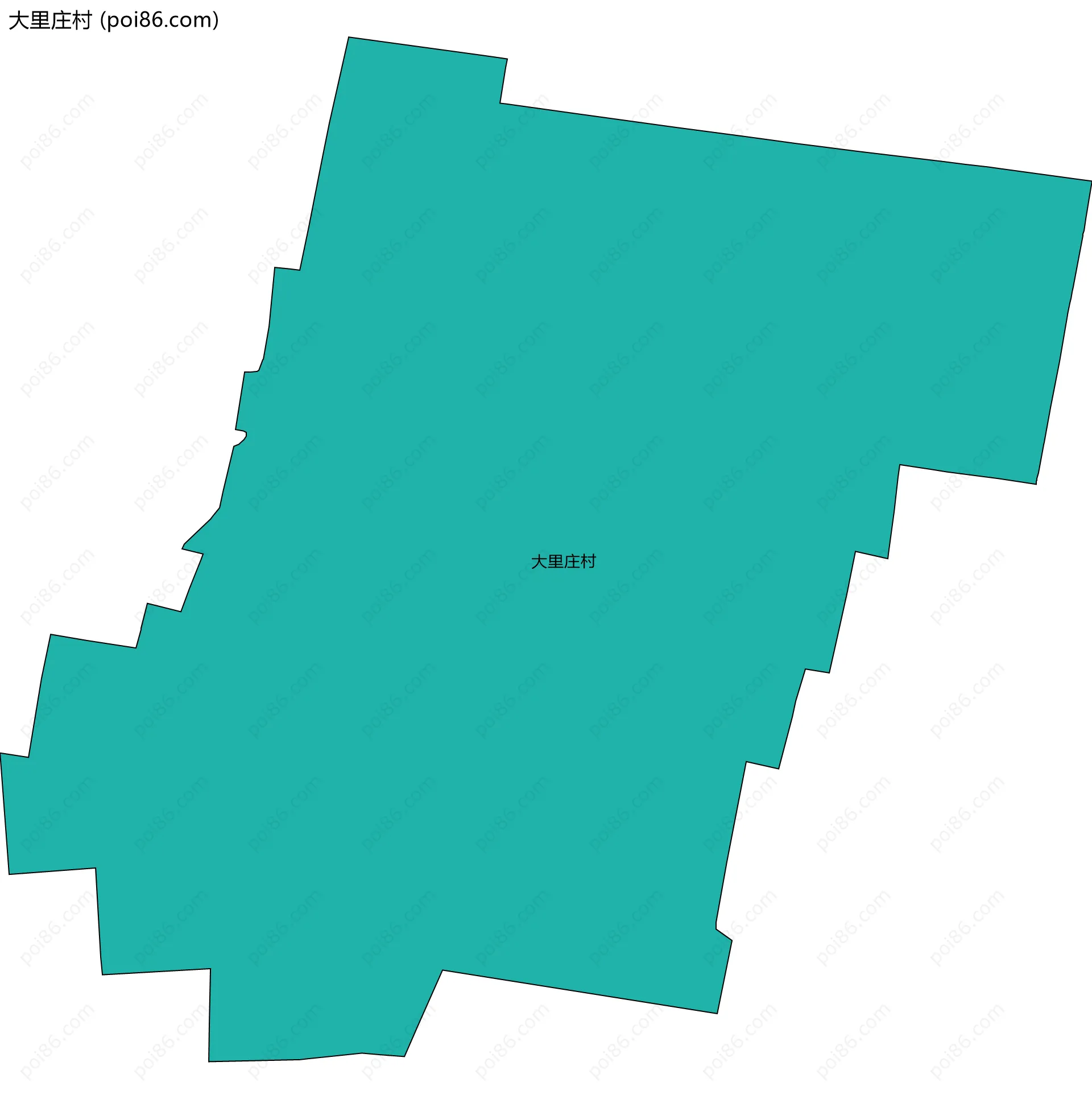 大里庄村边界地图