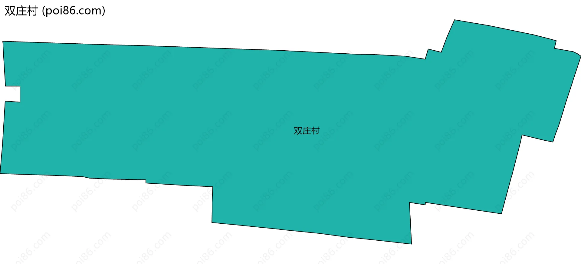 双庄村边界地图