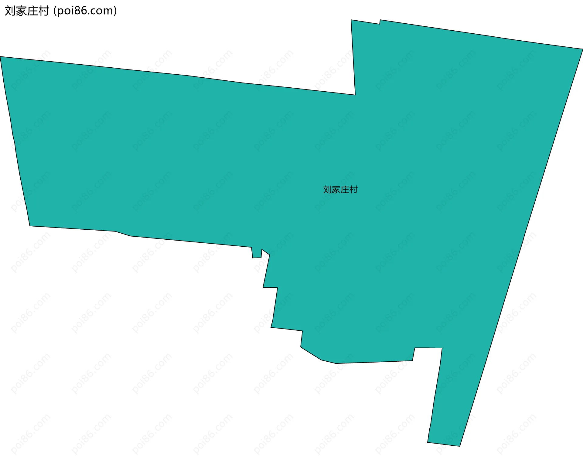 刘家庄村边界地图