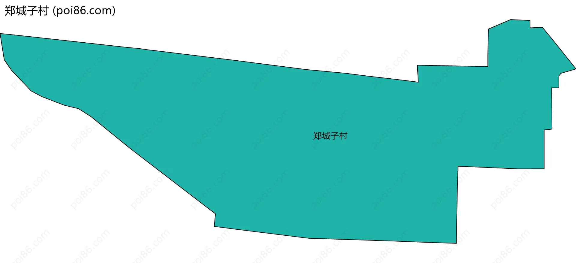 郑城子村边界地图