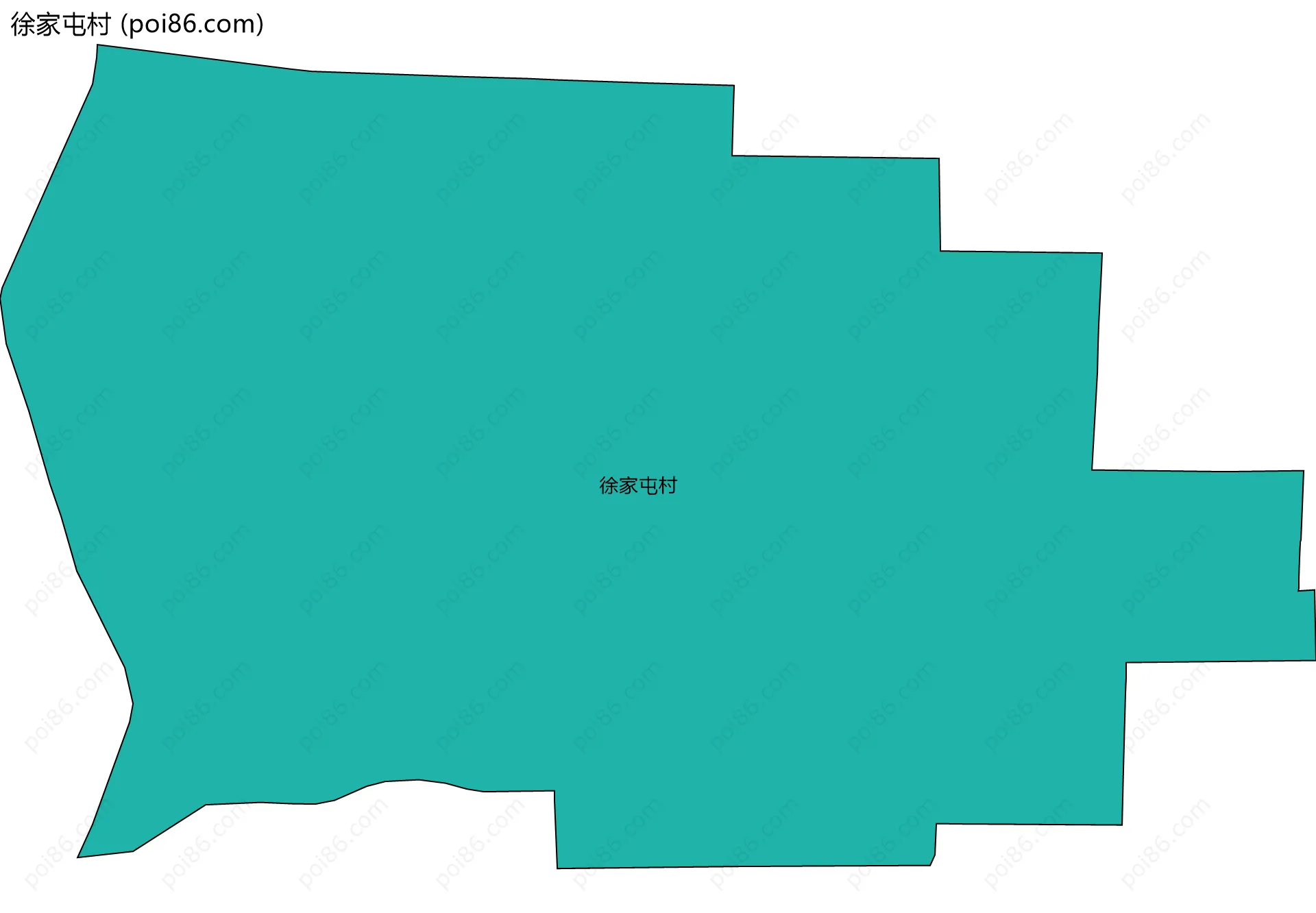 徐家屯村边界地图