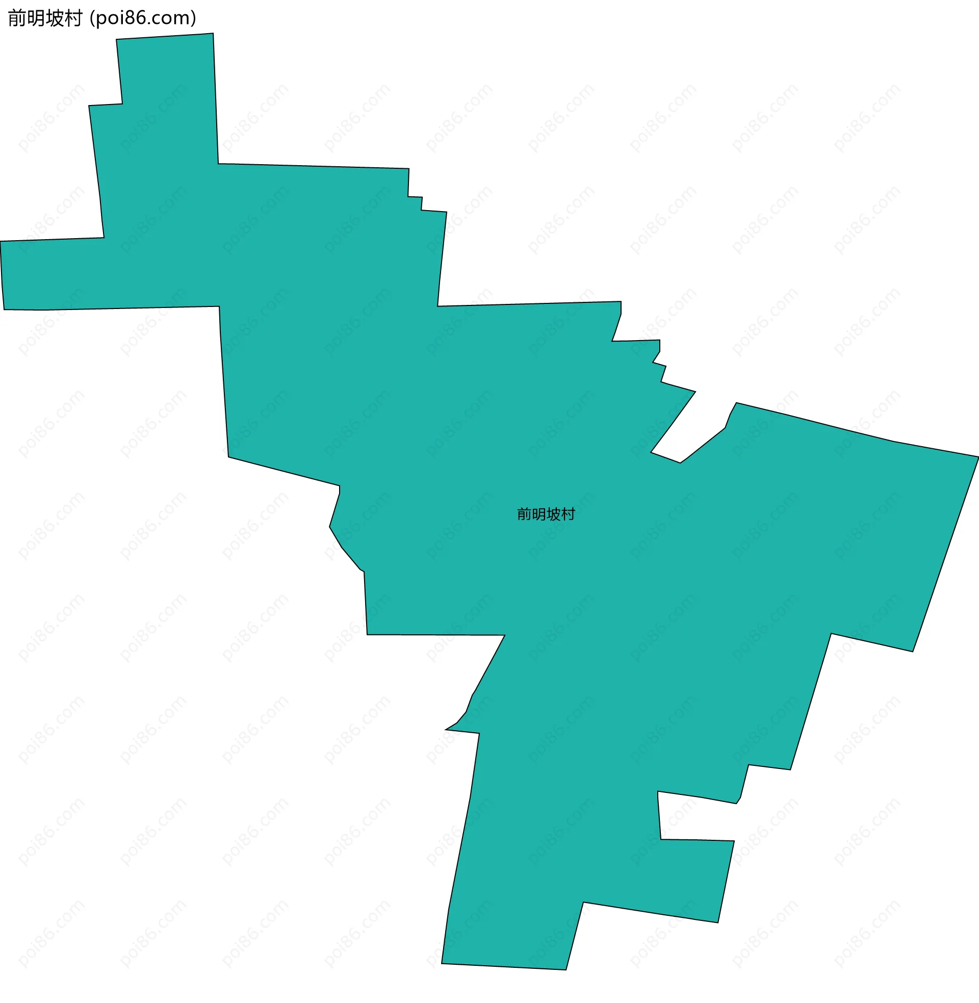 前明坡村边界地图