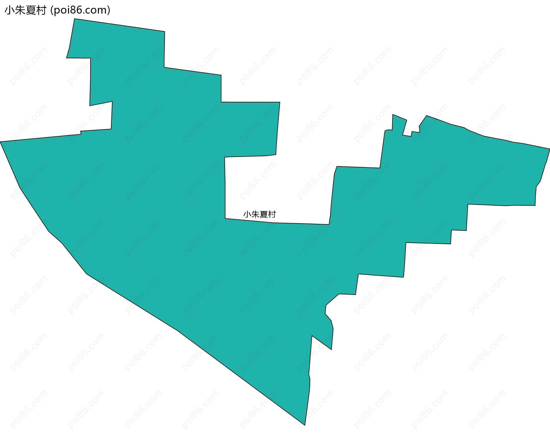 小朱夏村边界地图