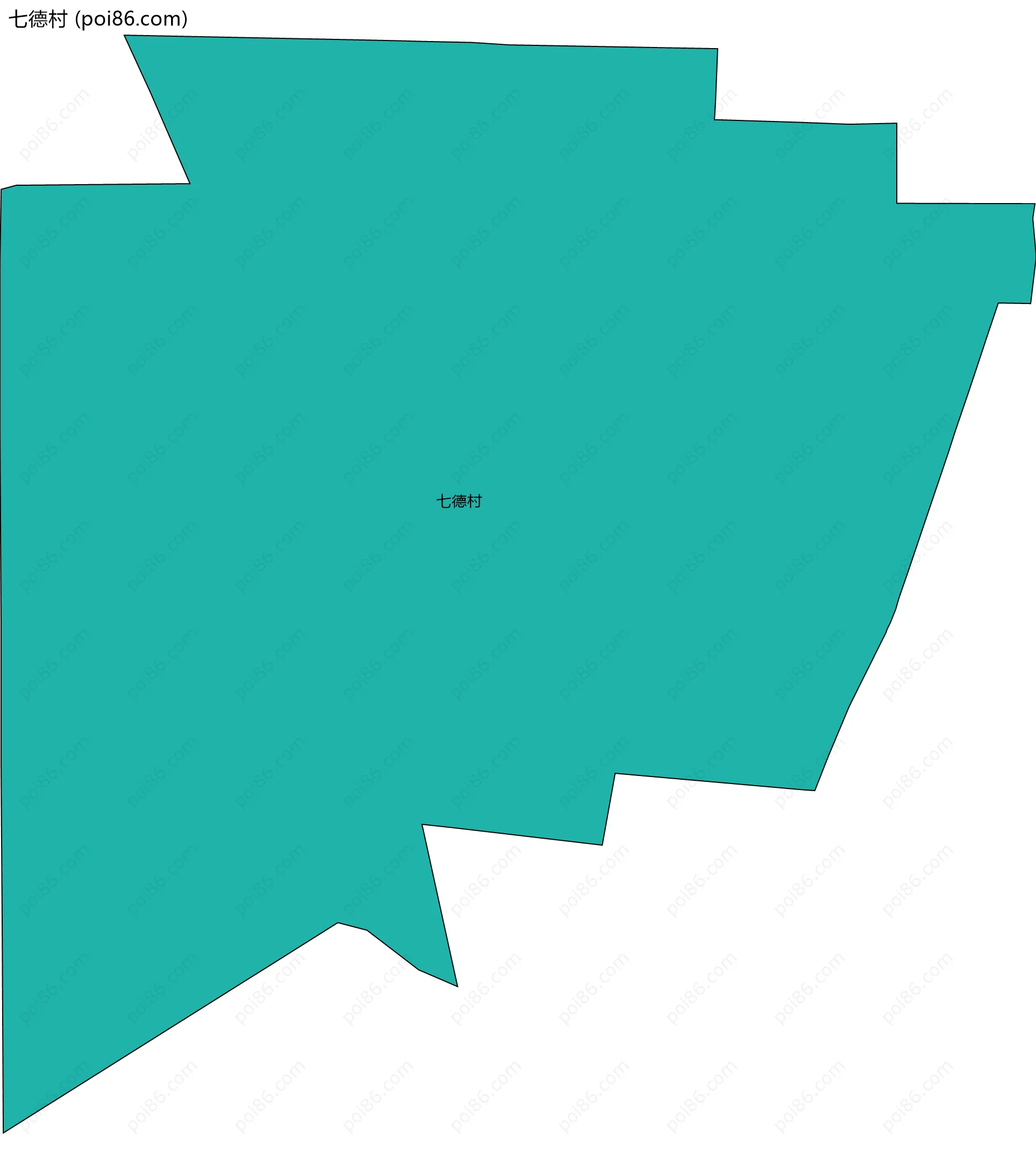 七德村边界地图