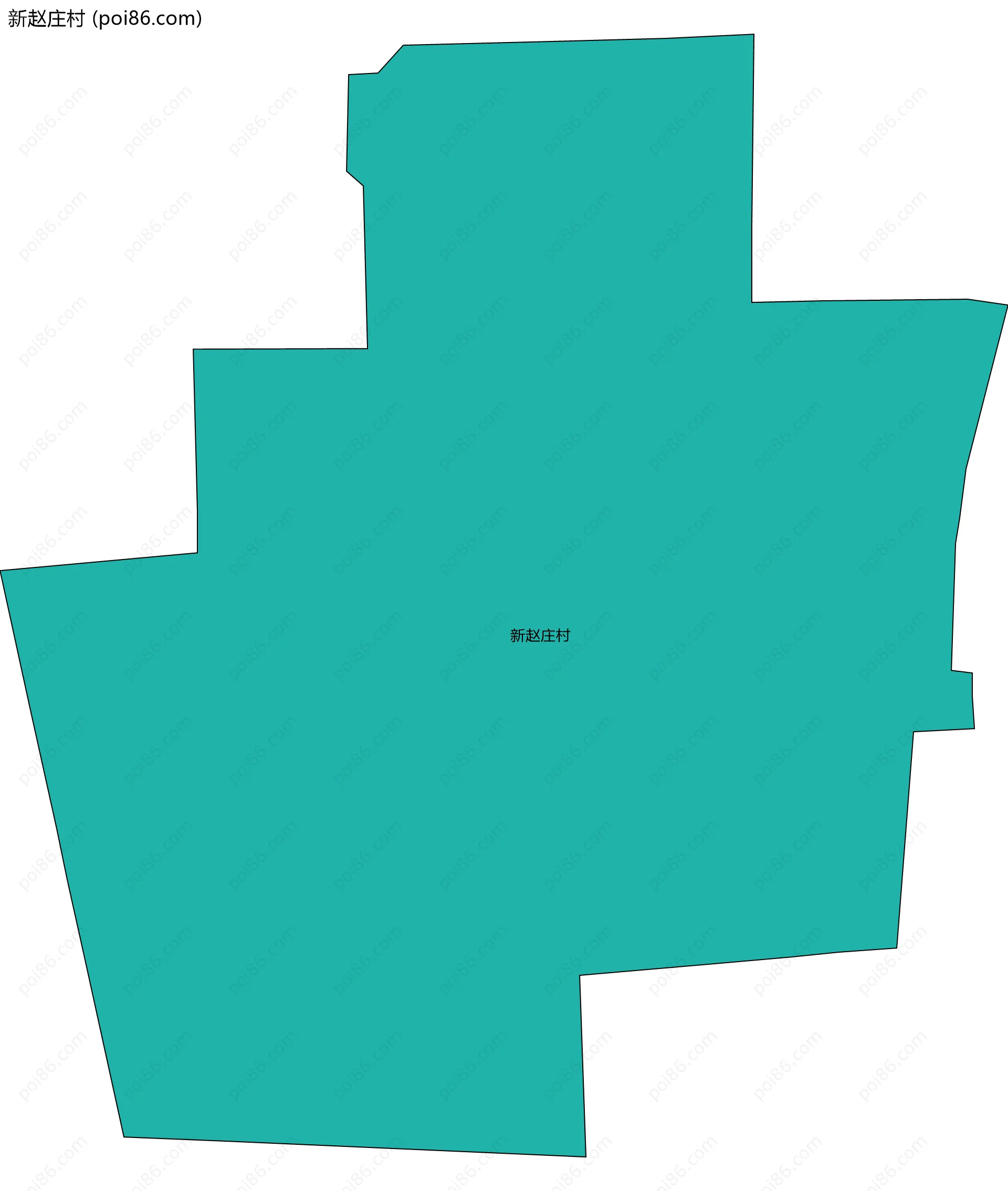 新赵庄村边界地图