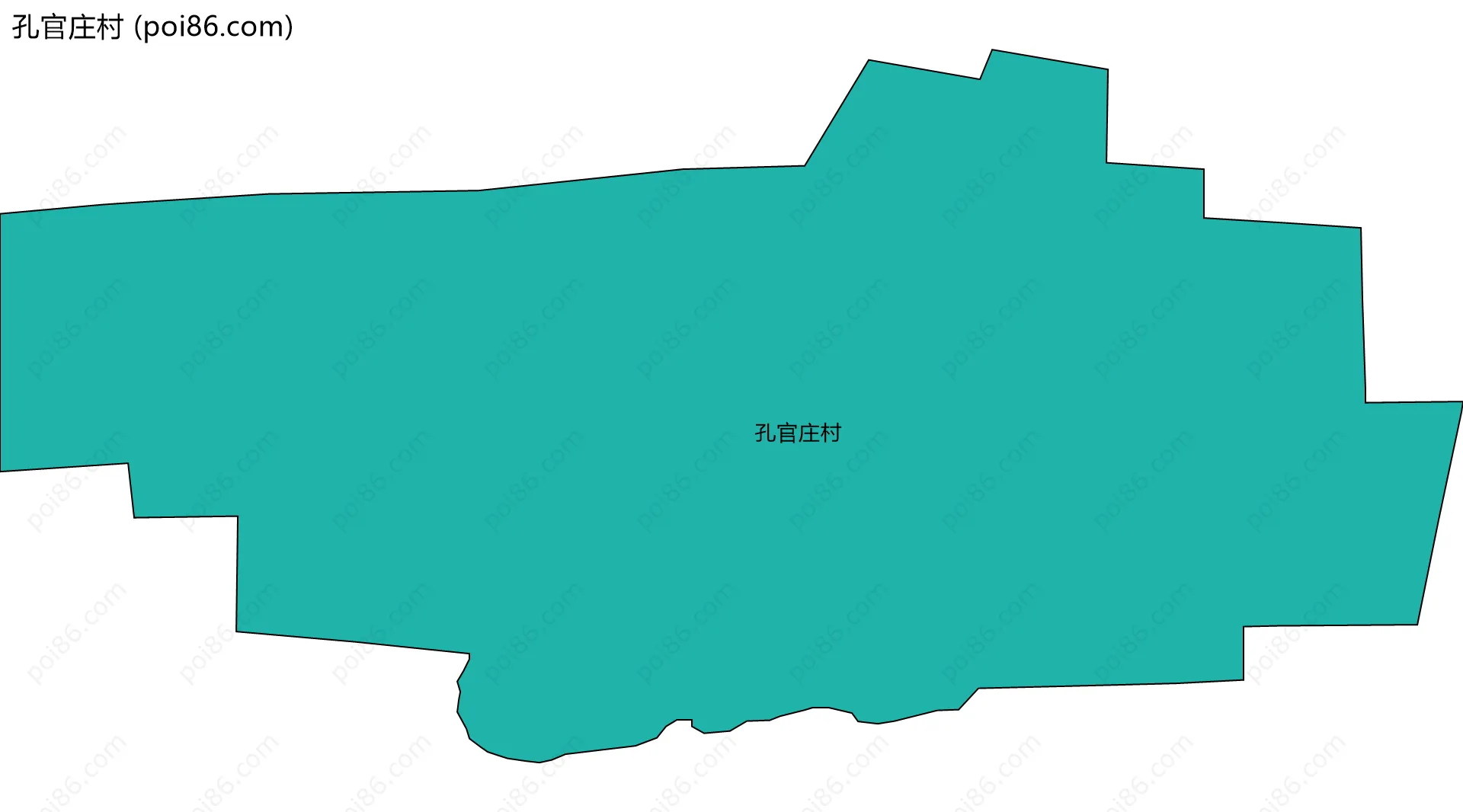 孔官庄村边界地图