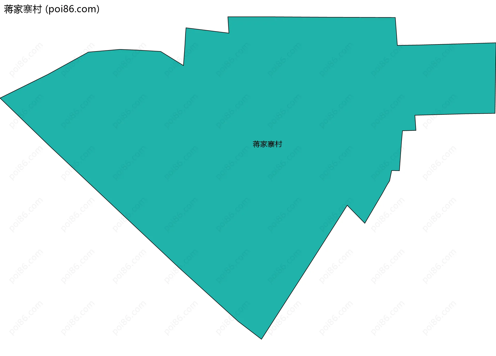 蒋家寨村边界地图