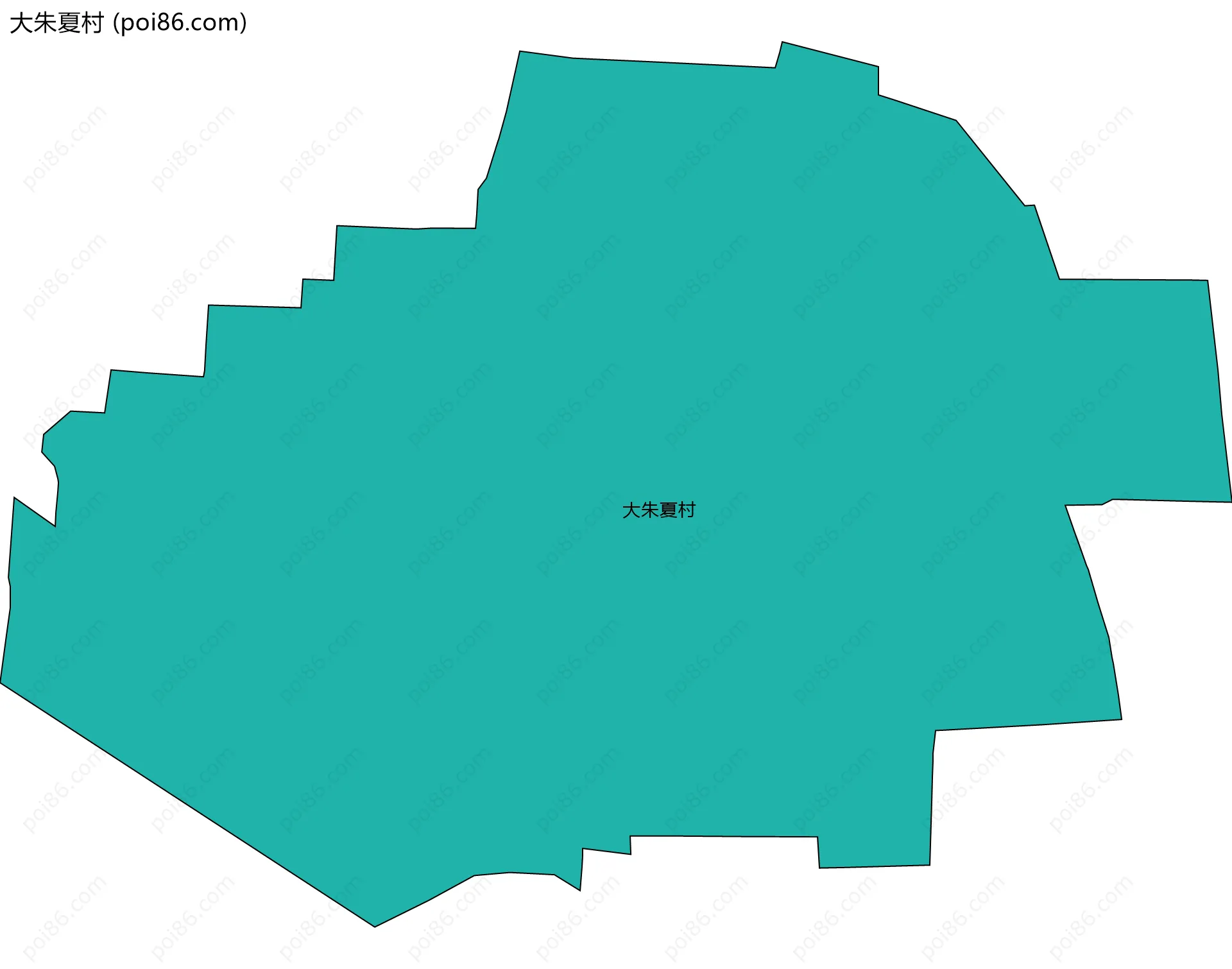 大朱夏村边界地图