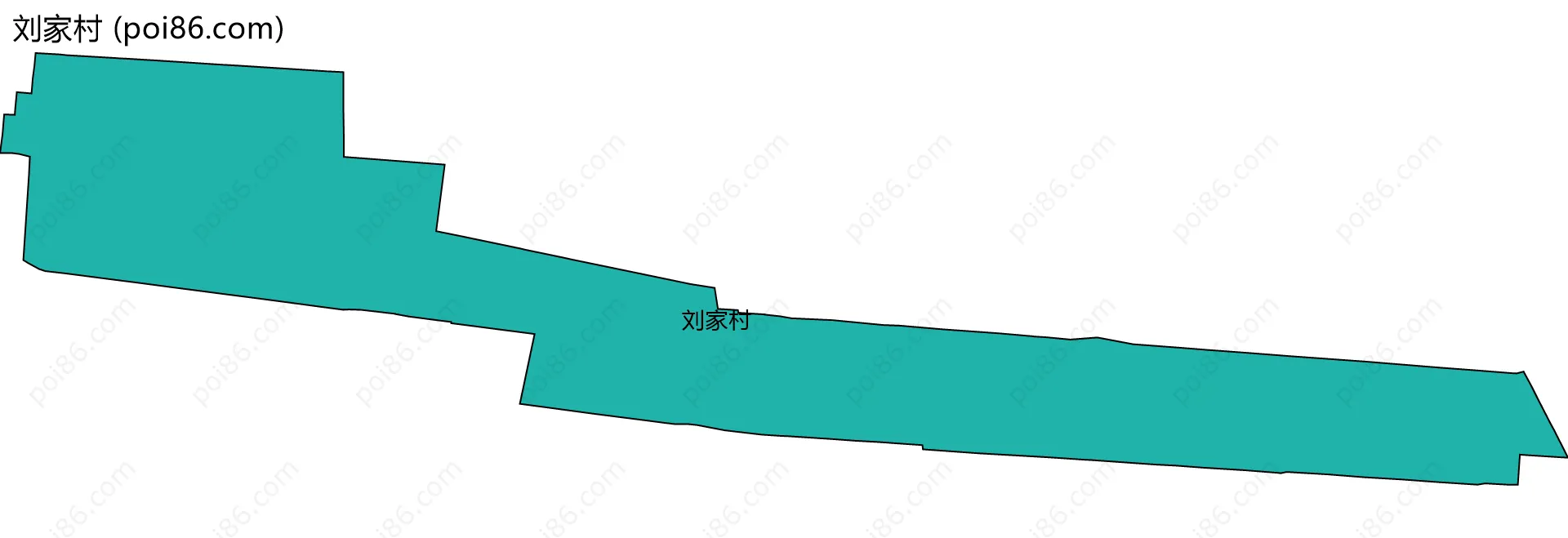 刘家村边界地图