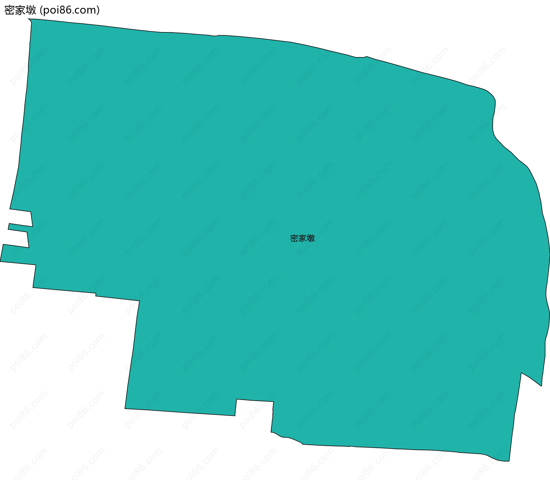 密家墩边界地图