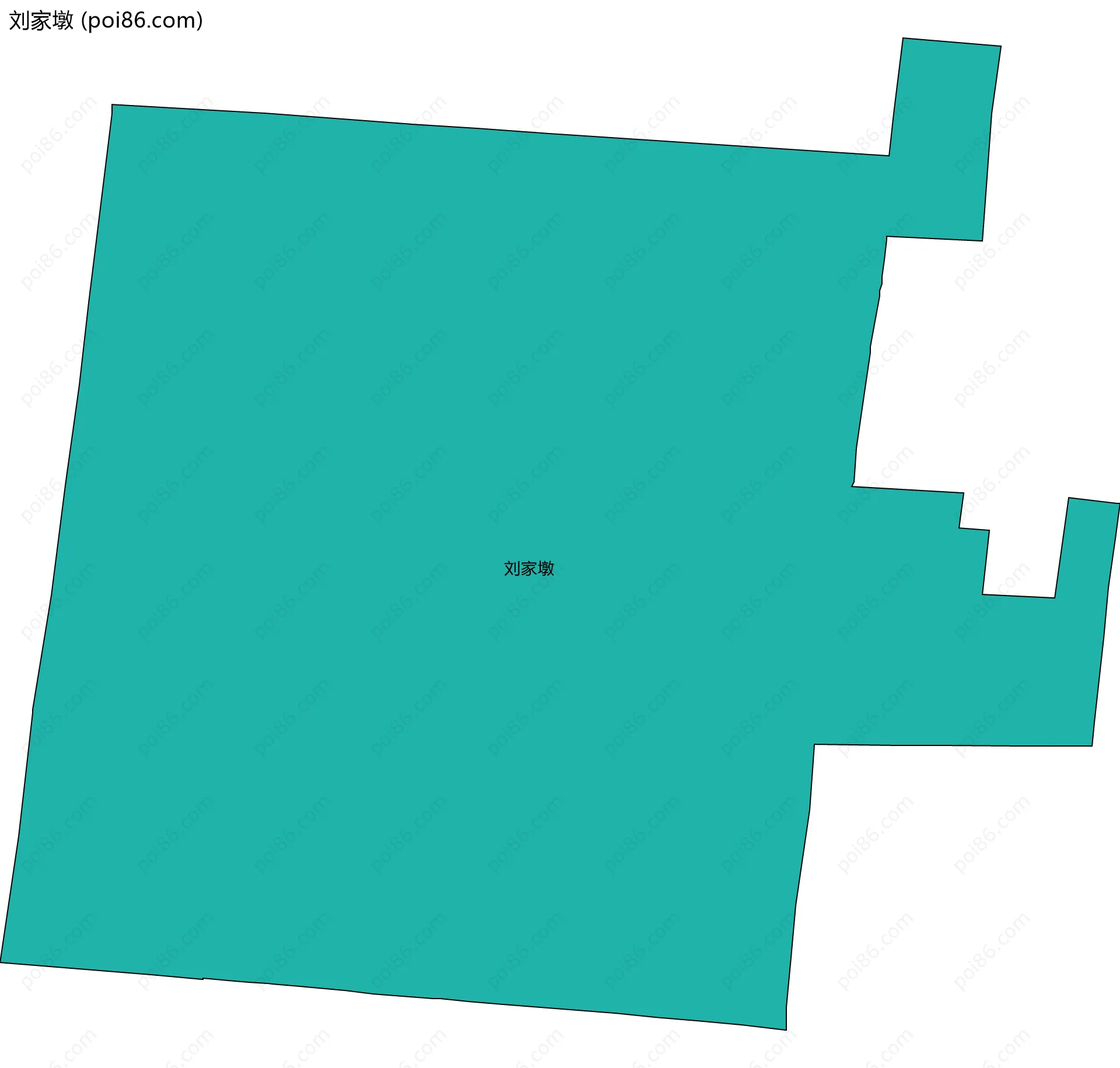 刘家墩边界地图