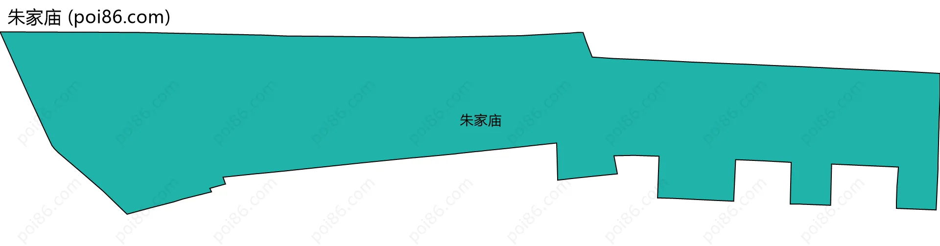 朱家庙边界地图