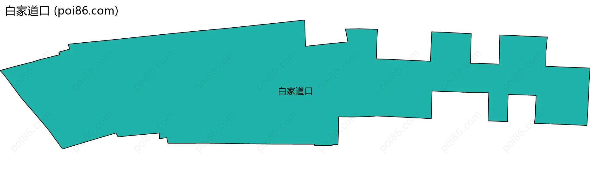 白家道口边界地图