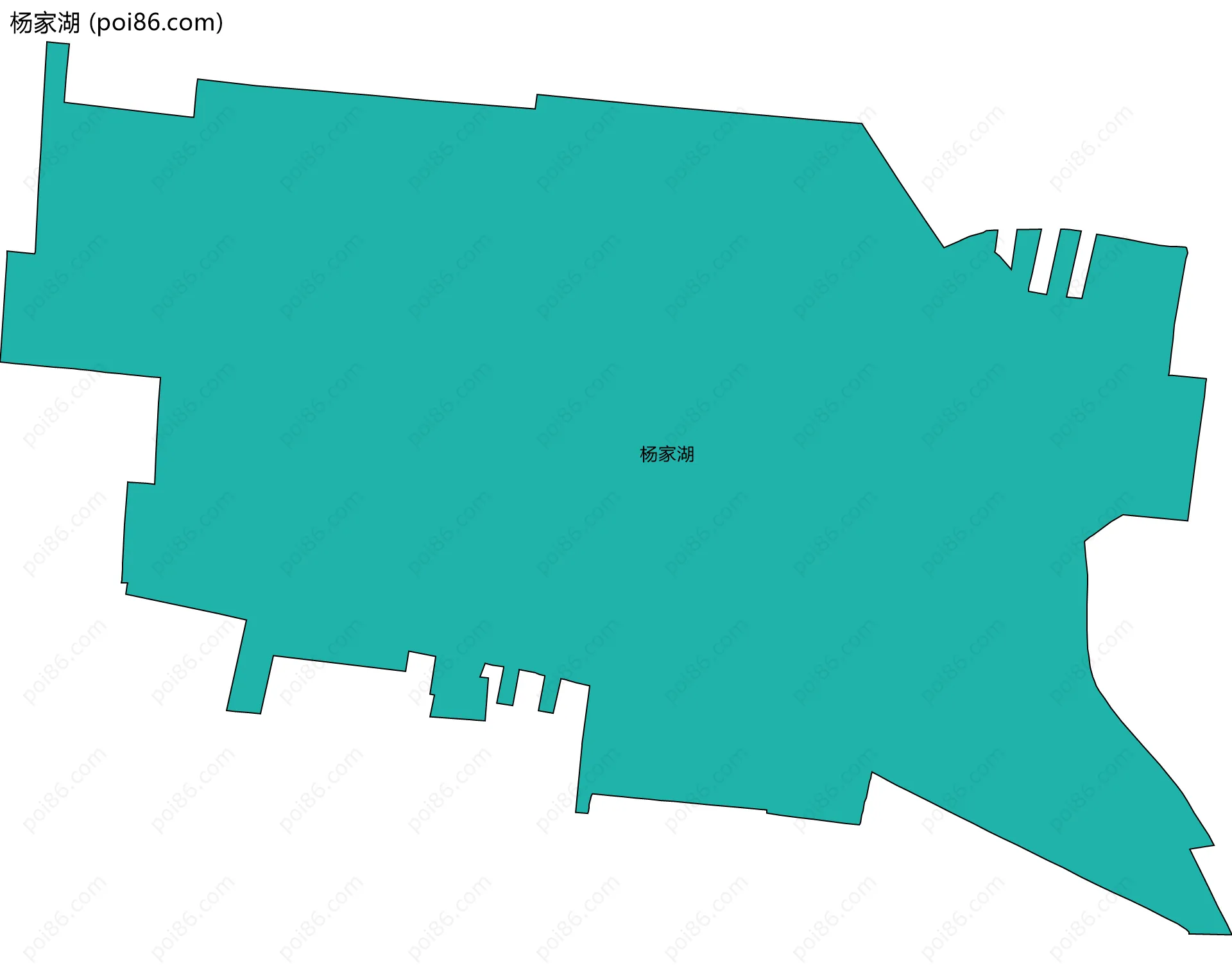 杨家湖边界地图