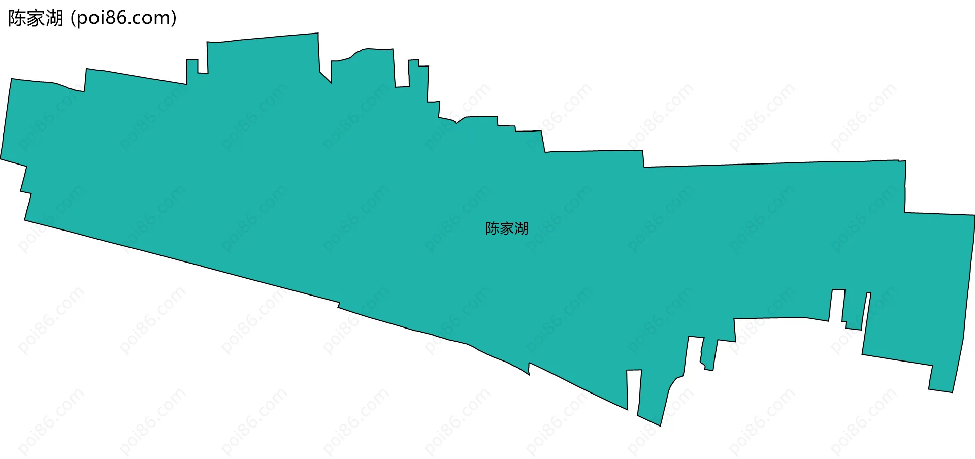 陈家湖边界地图