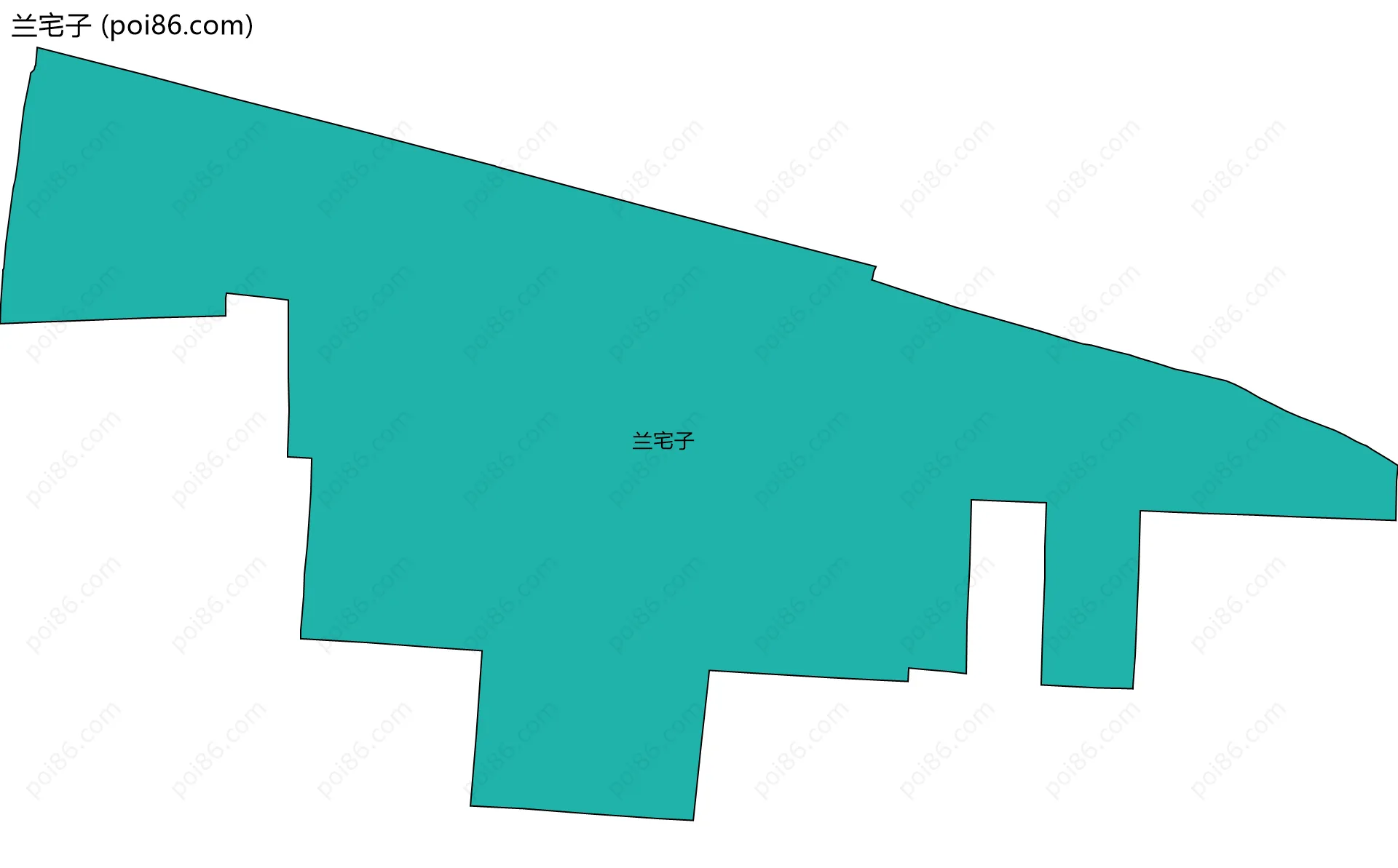 兰宅子边界地图