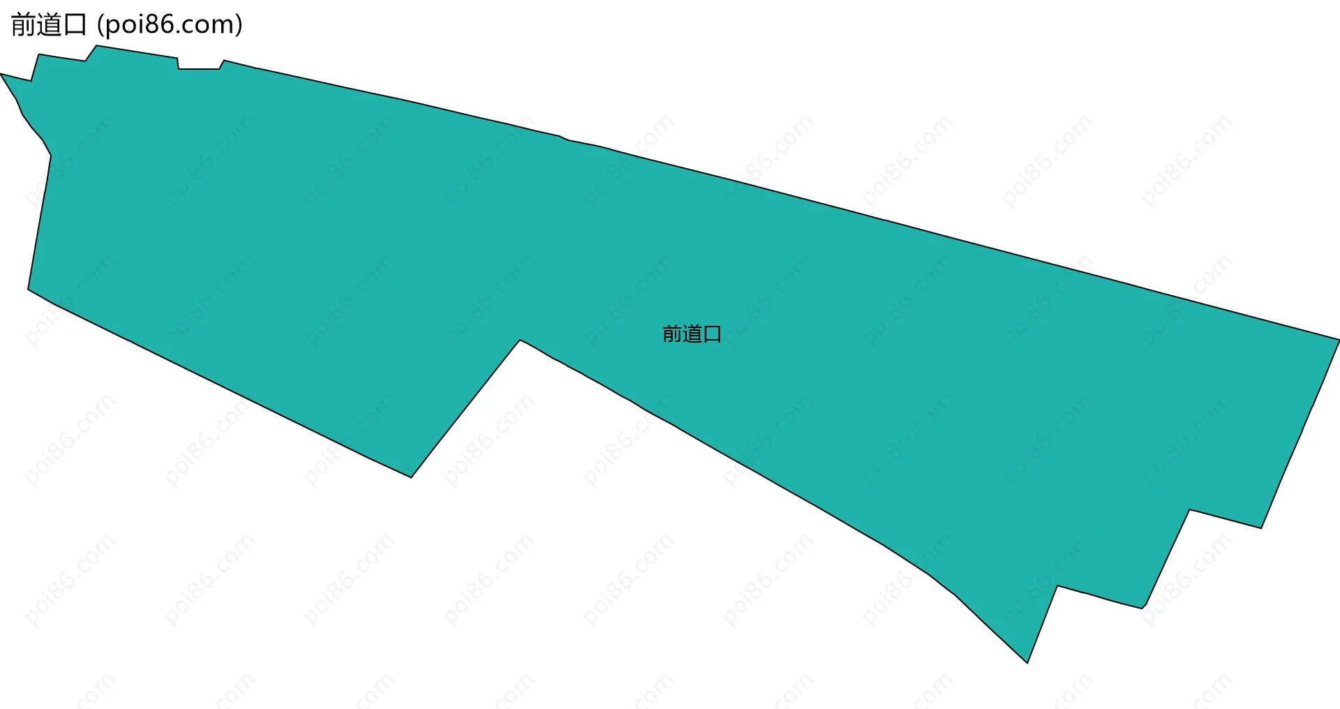 前道口边界地图