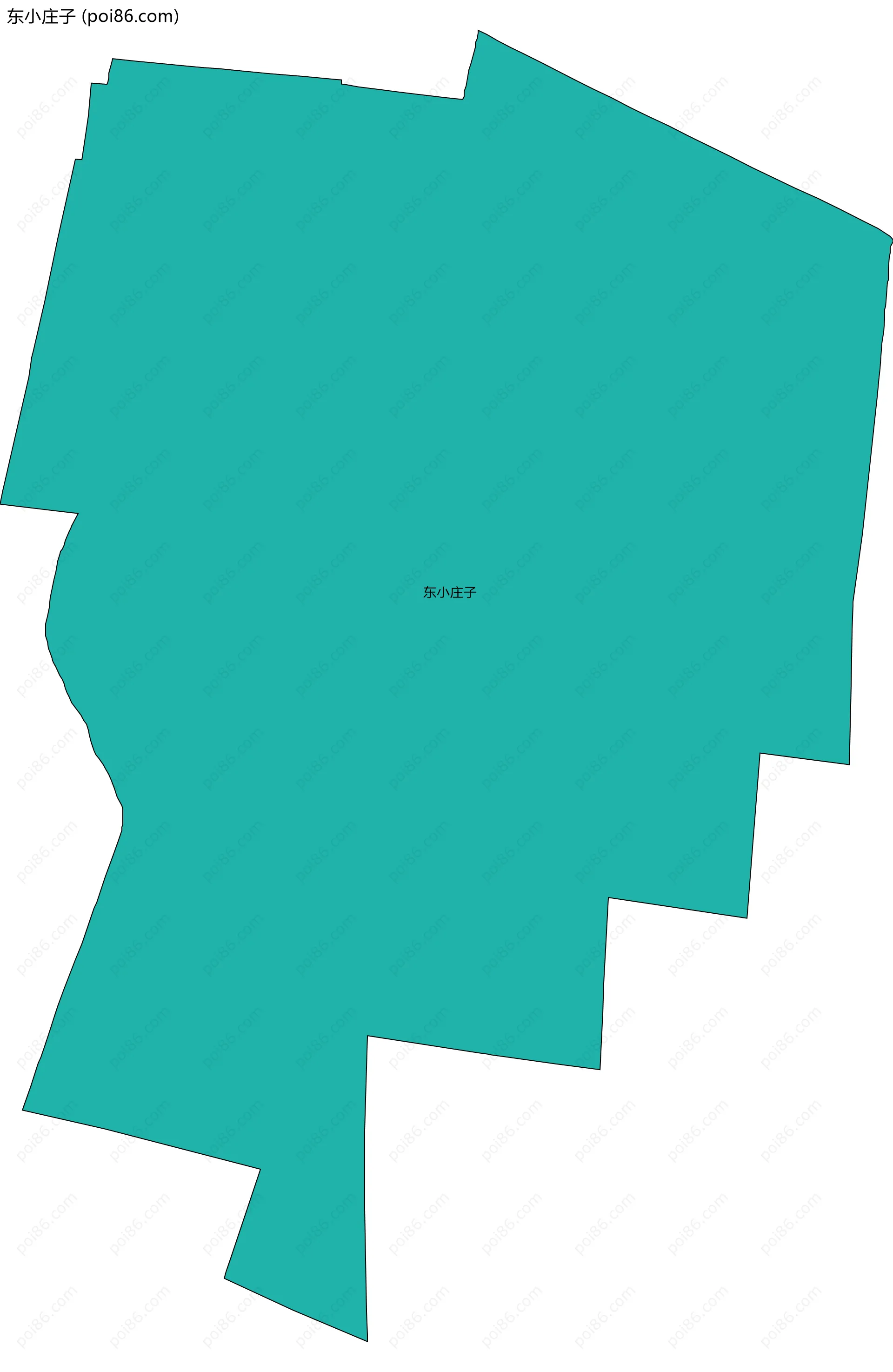 东小庄子边界地图