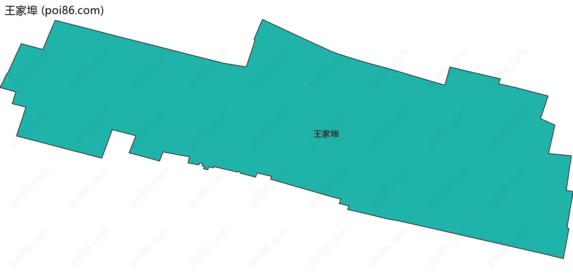 王家埠边界地图